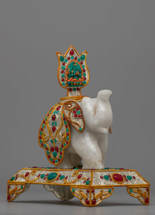Elephant Decor Statue | Decor for Spiritual Spaces and Animal Enthusiasts