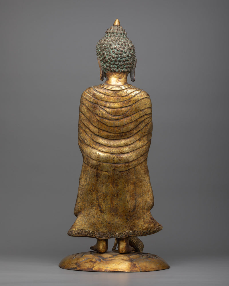 Standing Buddha Shakyamuni Statue | Enlightenment in Your Sacred Space