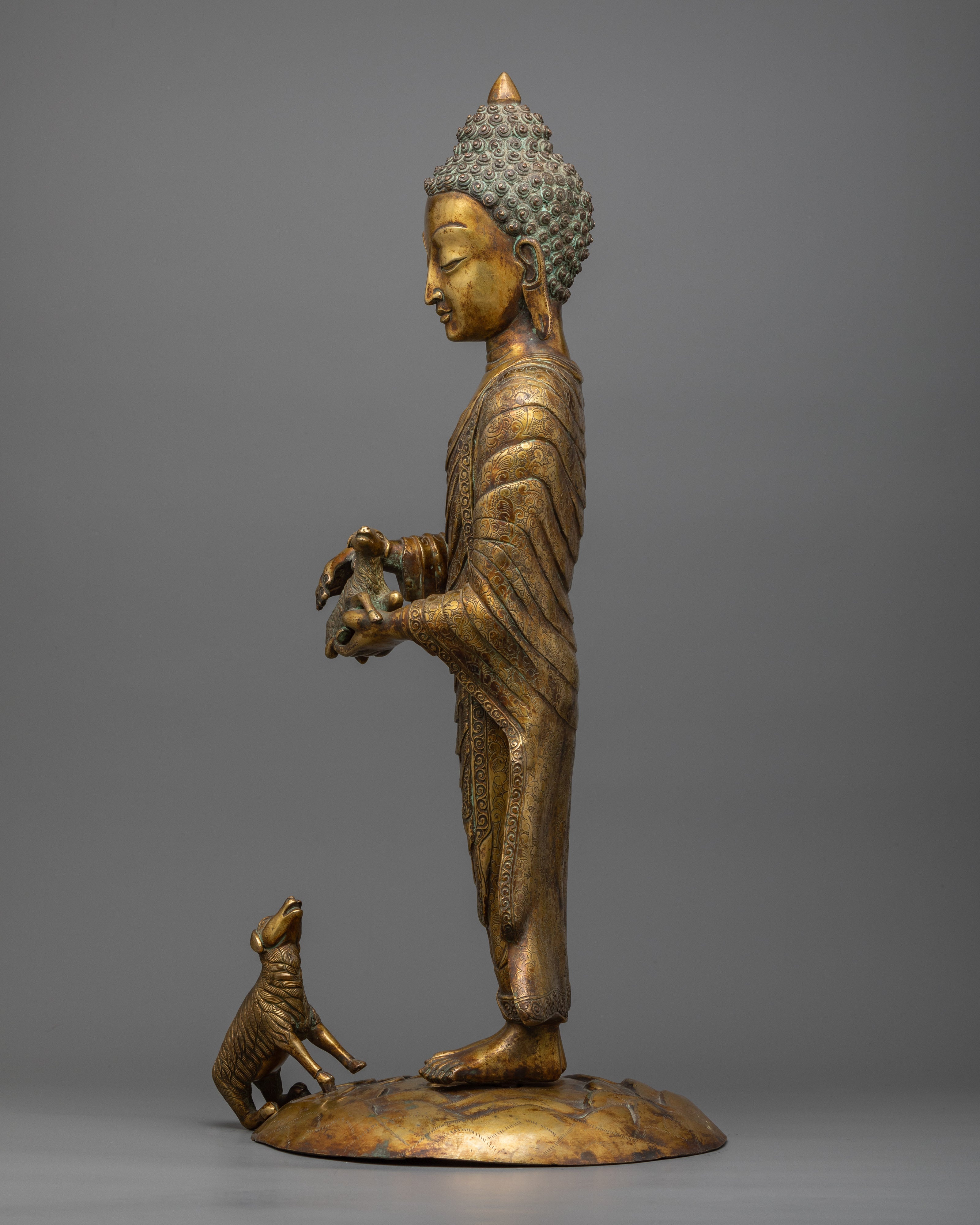 Standing Buddha Shakyamuni Statue | Enlightenment in Your Sacred Space
