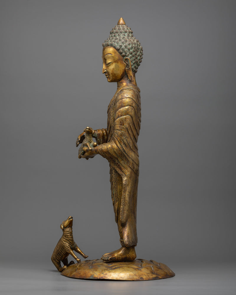 Standing Buddha Shakyamuni Statue | Enlightenment in Your Sacred Space