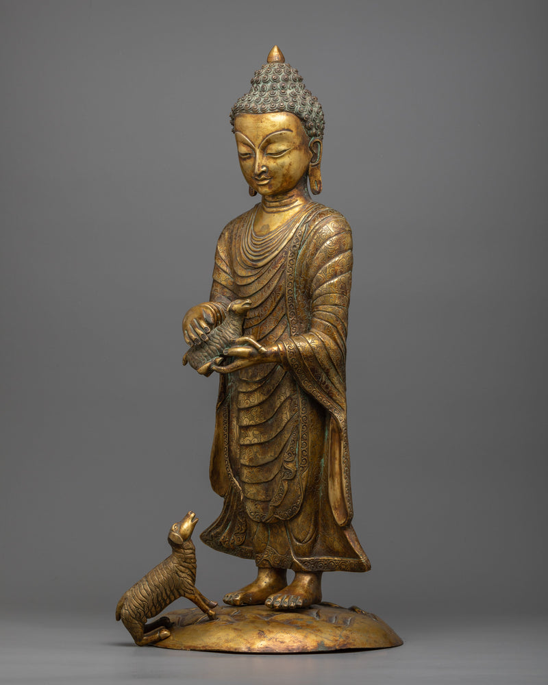 Standing Buddha Shakyamuni Statue | Enlightenment in Your Sacred Space