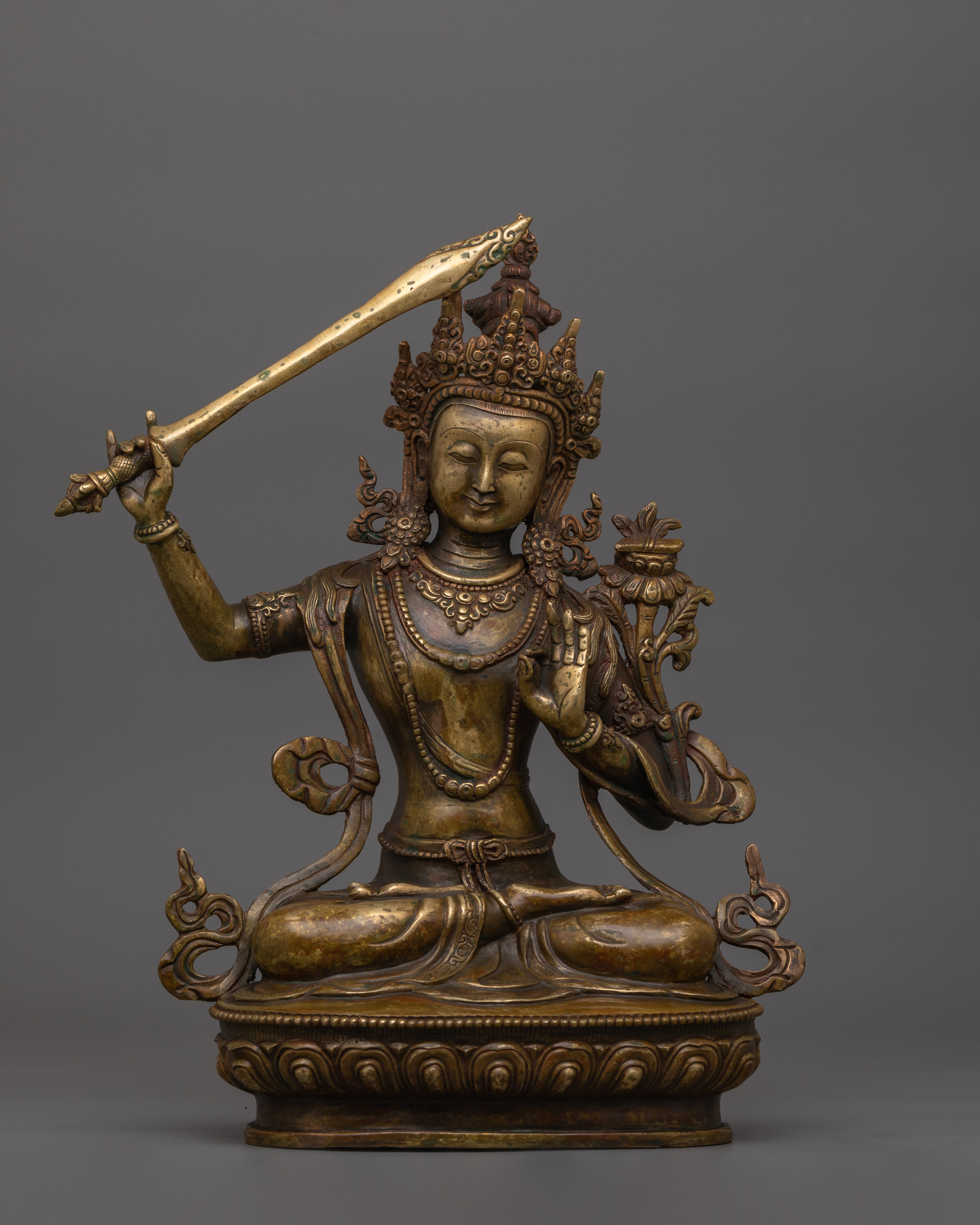 Historical Deity Manjushri Statue