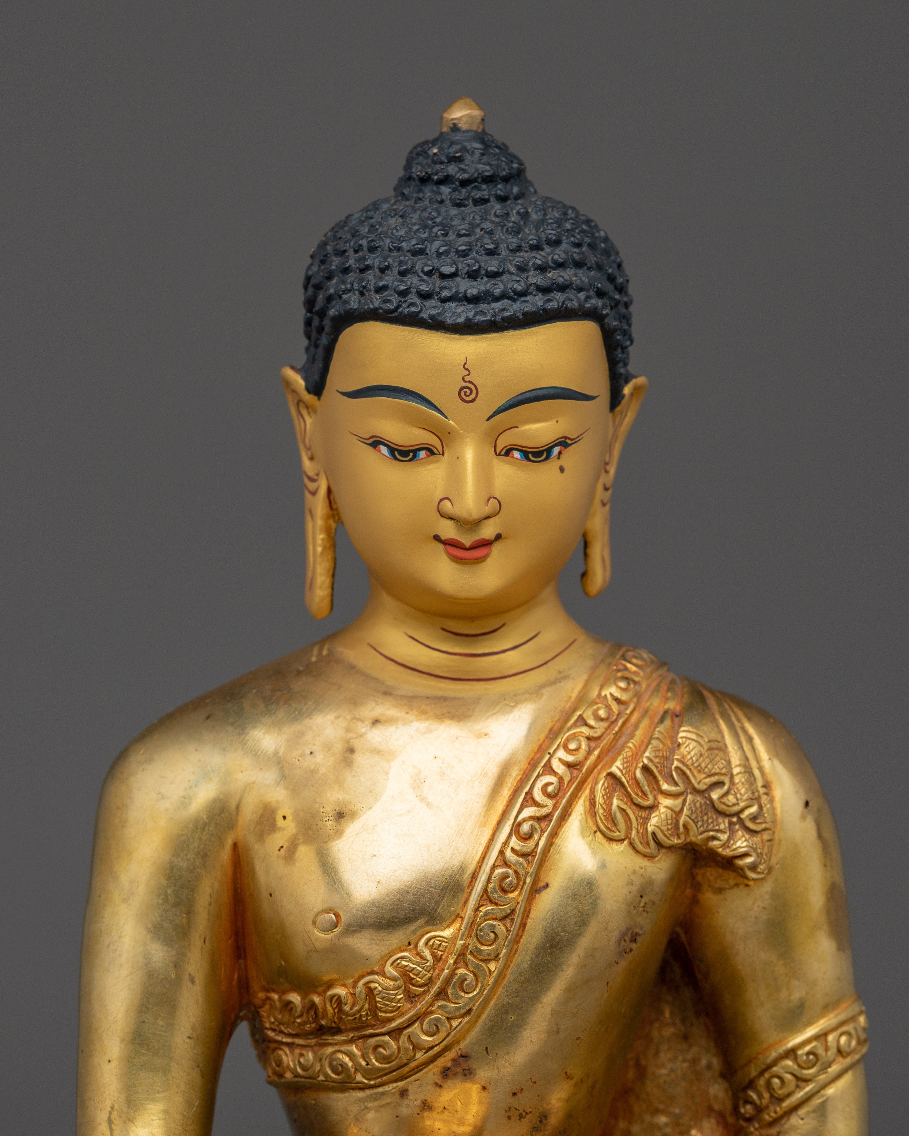 Golden Statue of Shakyamuni Buddha | Sage of the Shakyas