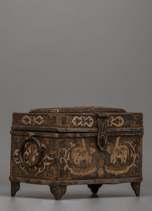 Silver-Plated Tibetan Treasure Box | Sacred Artifact Storage