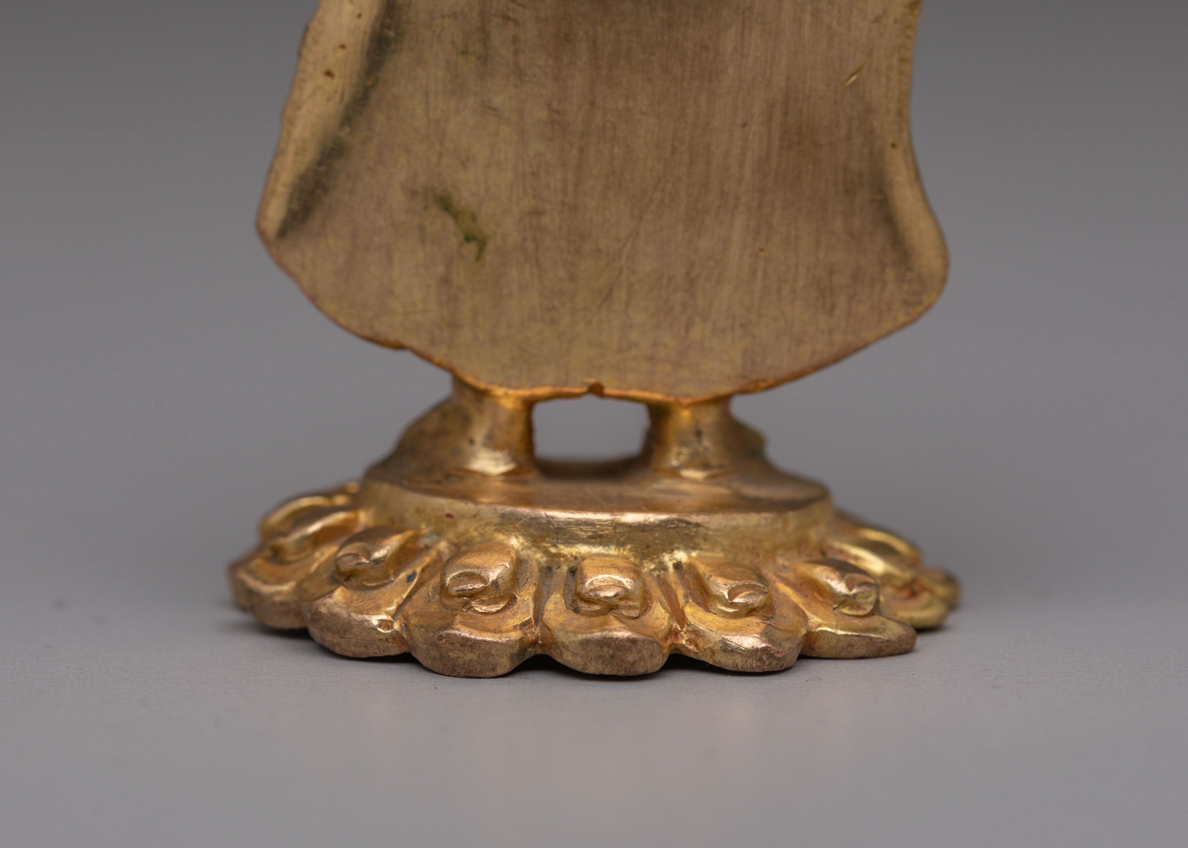 Handmade Dipankara Buddha Copper Statue Set | Divine Compassion