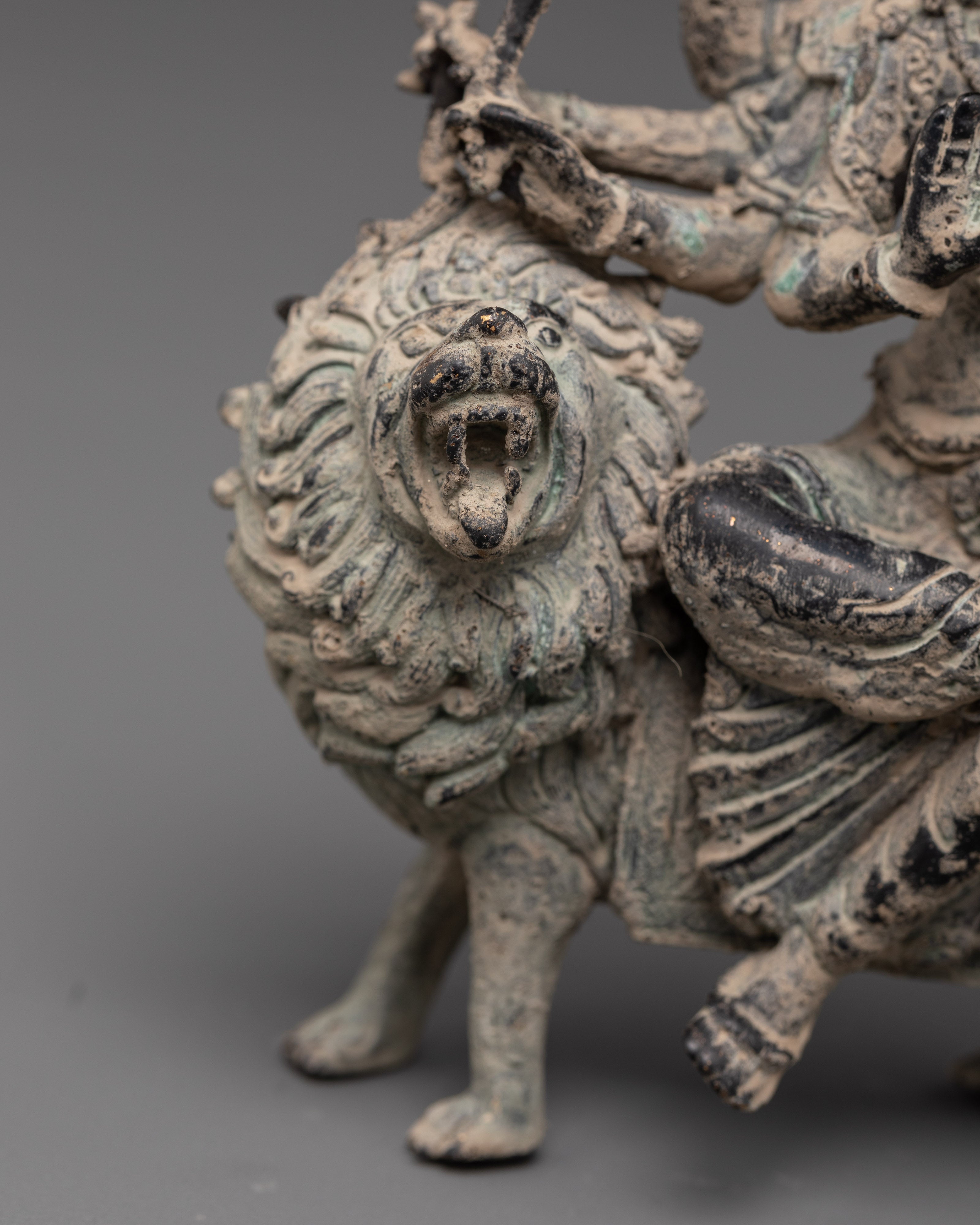 Handmade Brass Durga Statue for Protection and Strength