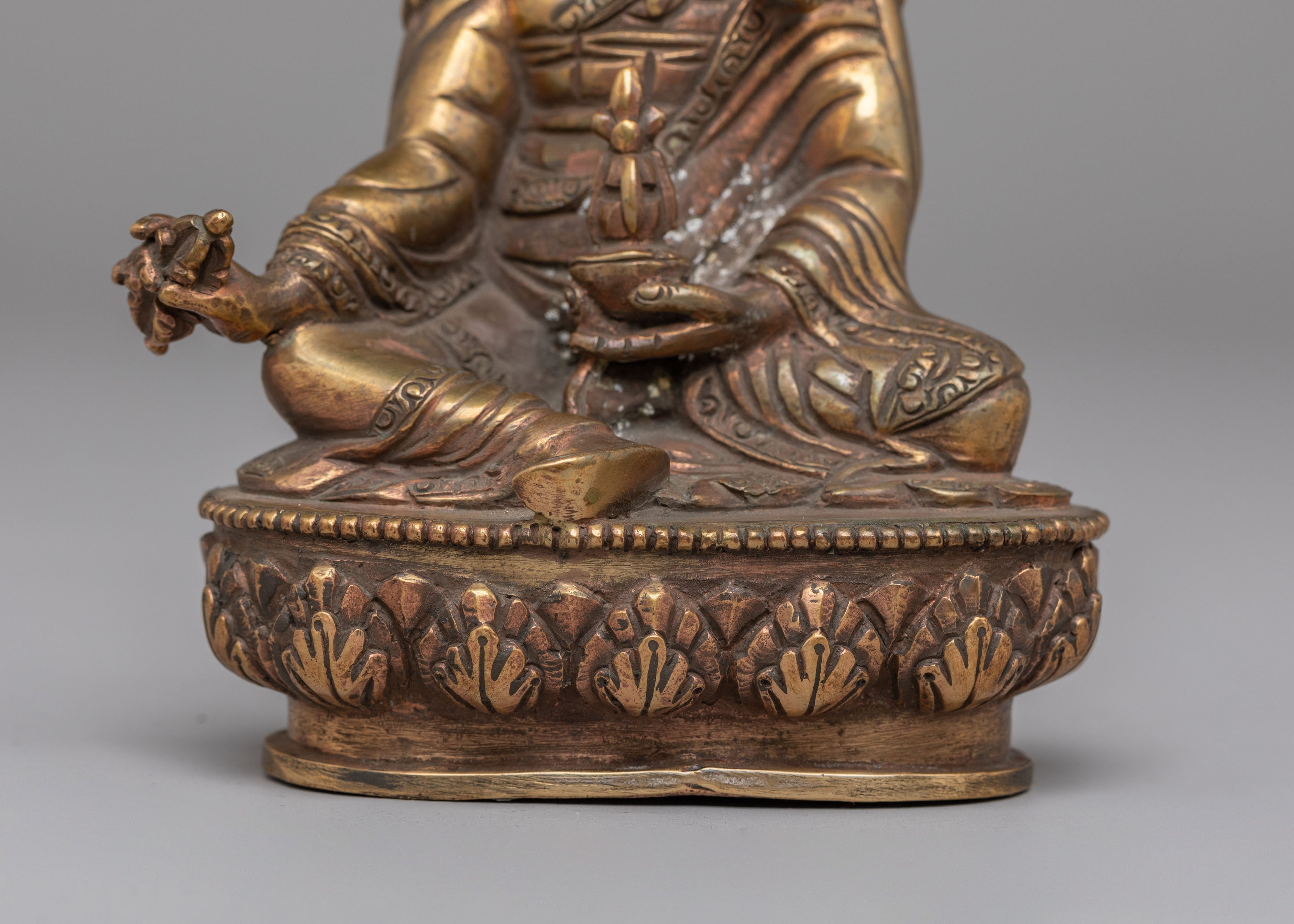 Padmasambhava Altar Statue | Handcrafted Tibetan Buddhist Artwork