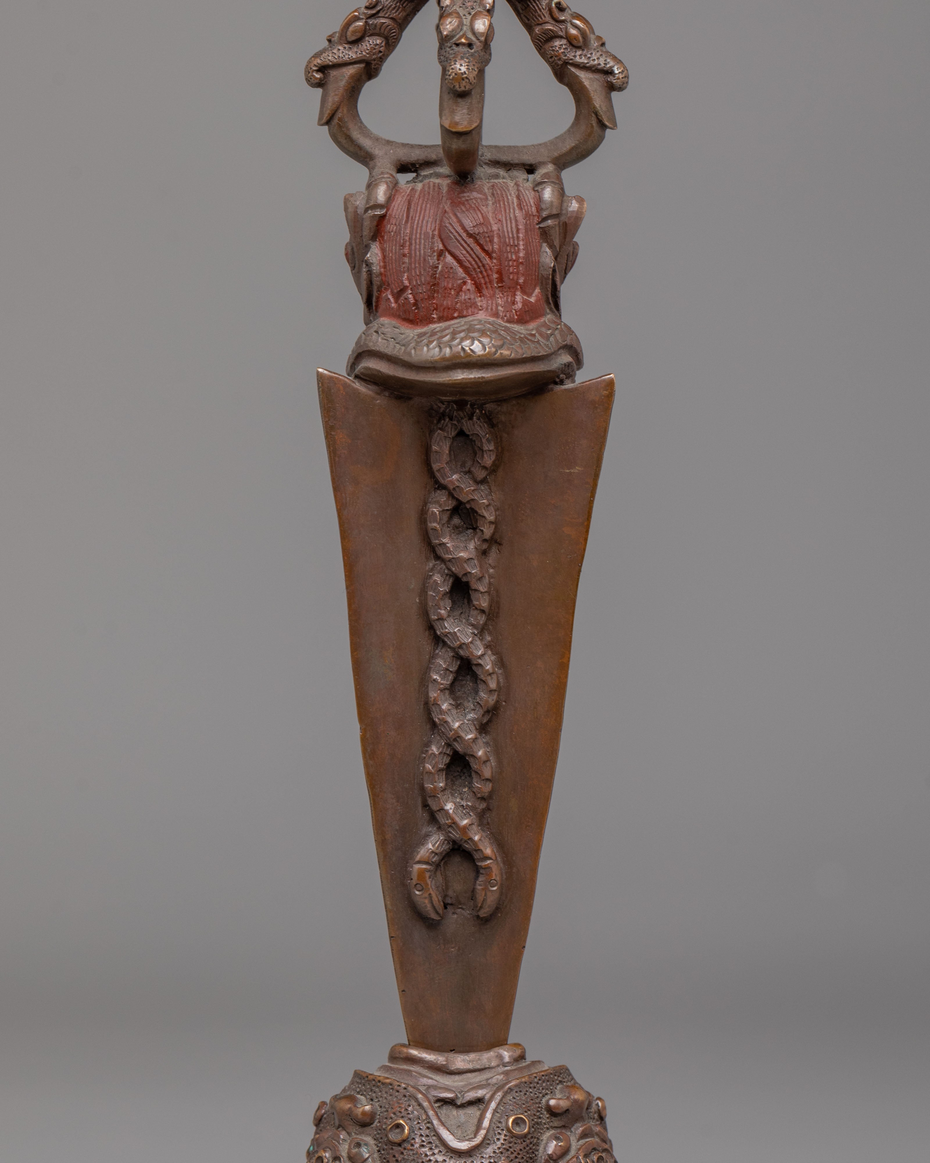 Himalayan Buddhist Ritual Phurba | Tibetan Dagger for Spiritual Protection
