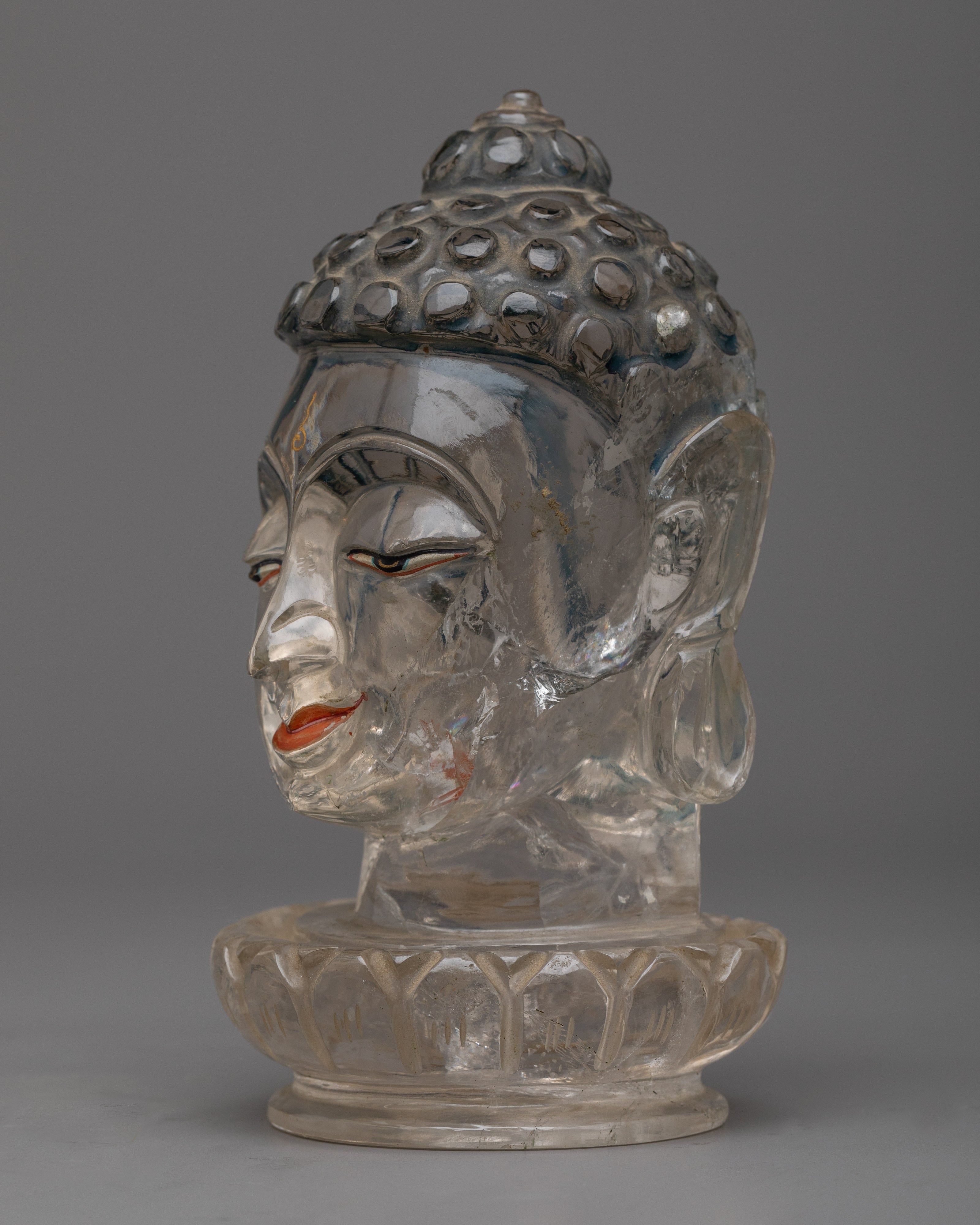 Crystal Buddha Head | Embrace the Clarity and Enlightenment