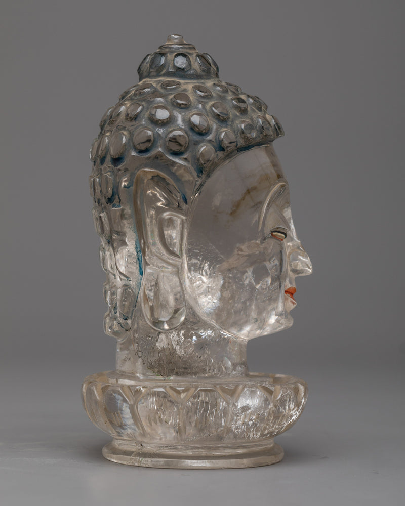 Crystal Buddha Head | Embrace the Clarity and Enlightenment