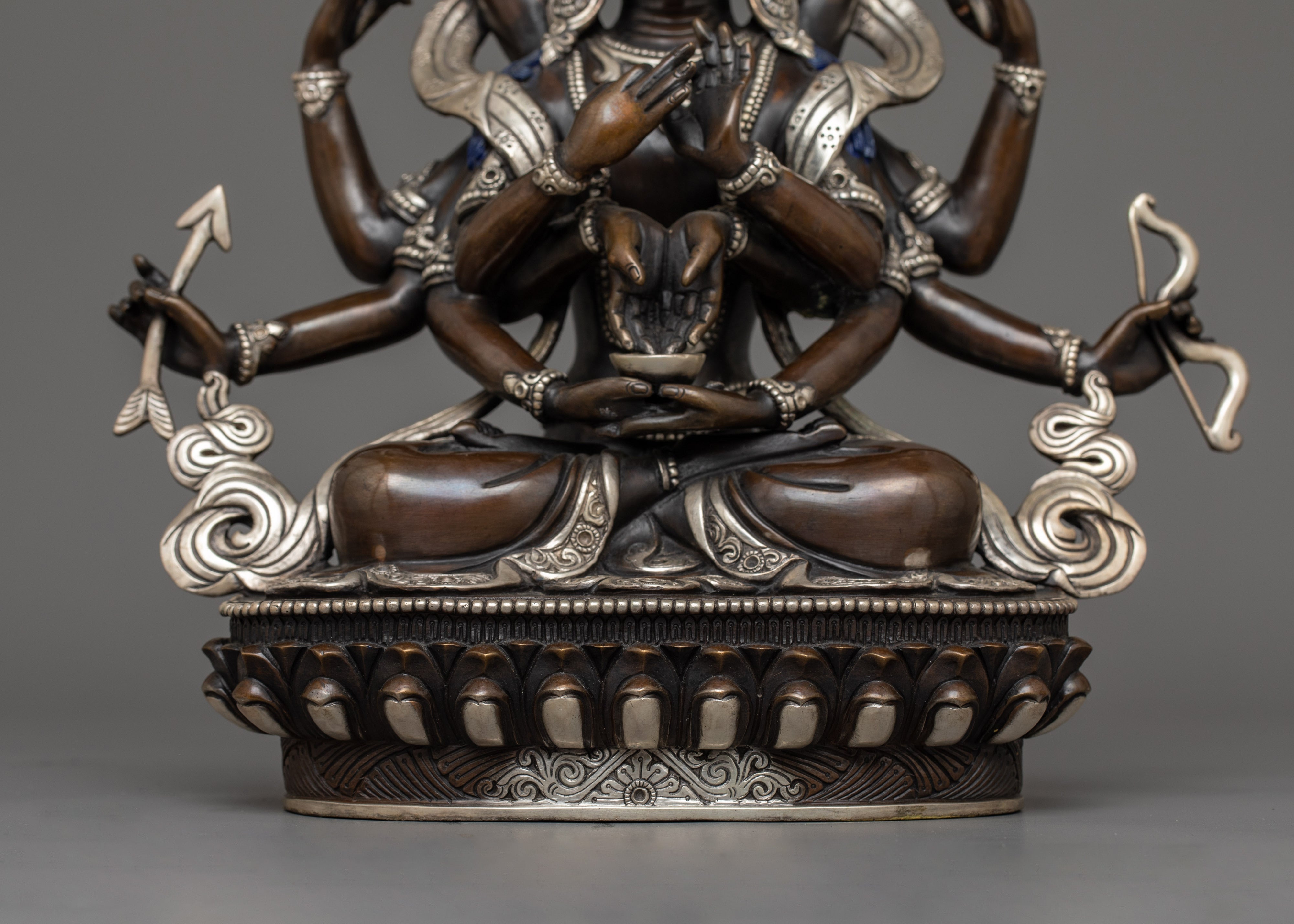 Buddhist Namasangiti Deity Sculpture | Traditional Himalayan Craftsmanship