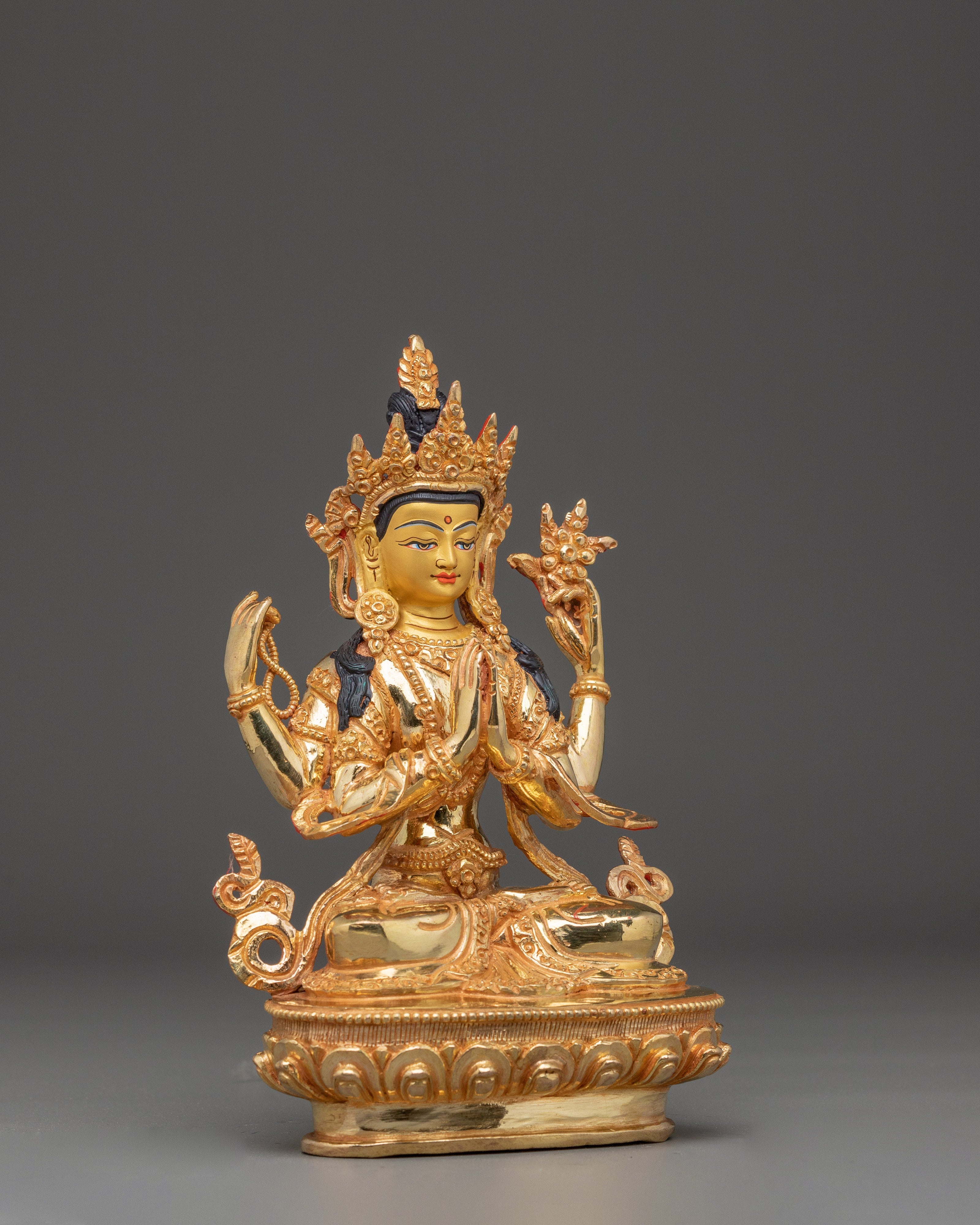 Chenrezig Protector Statue | Tibetan Symbol Of Compassion