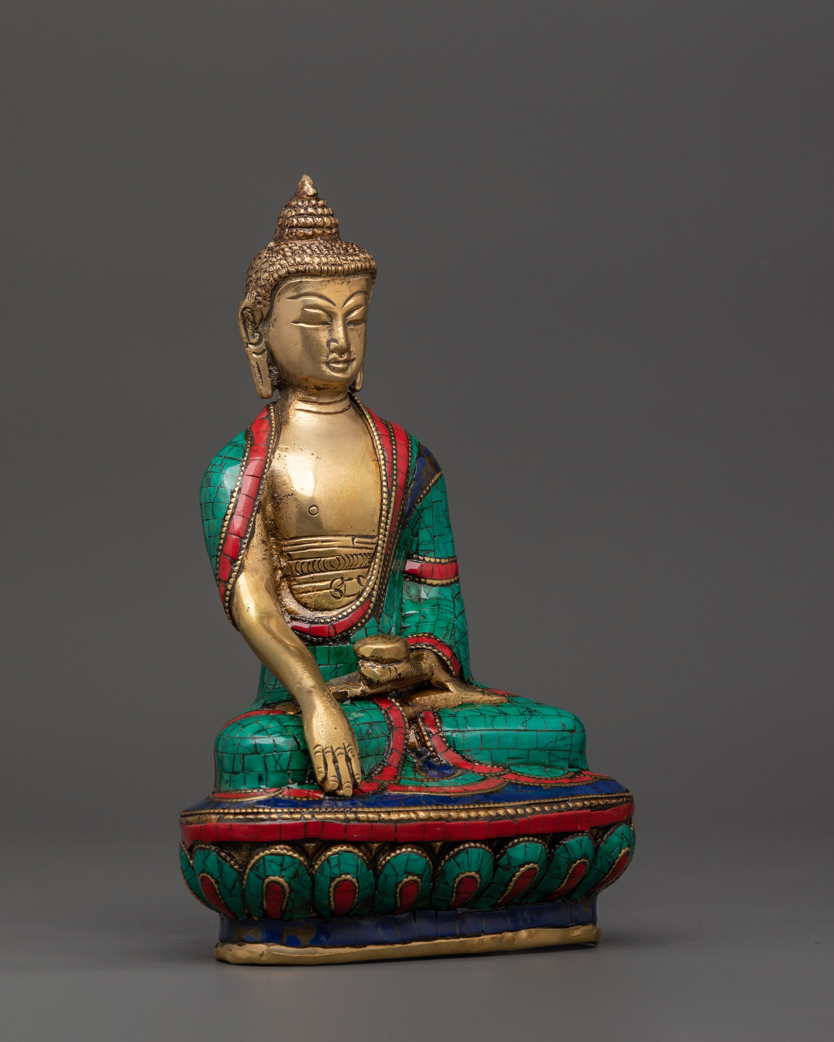 Shakyamuni Buddha Brass Statue | Enlightenment Symbol