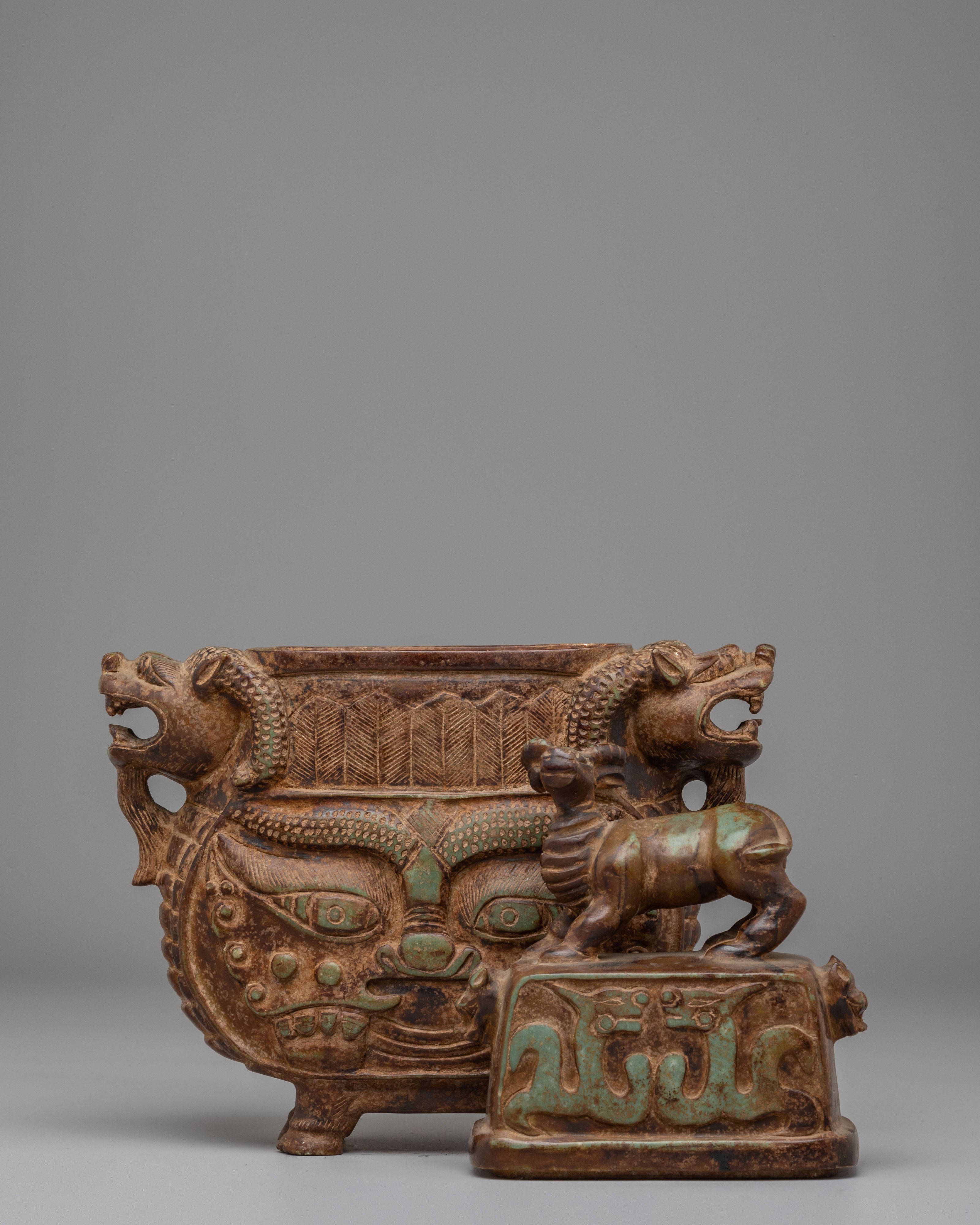 Decorative Jewellery Box | Traditional Himalayan Stone Carving