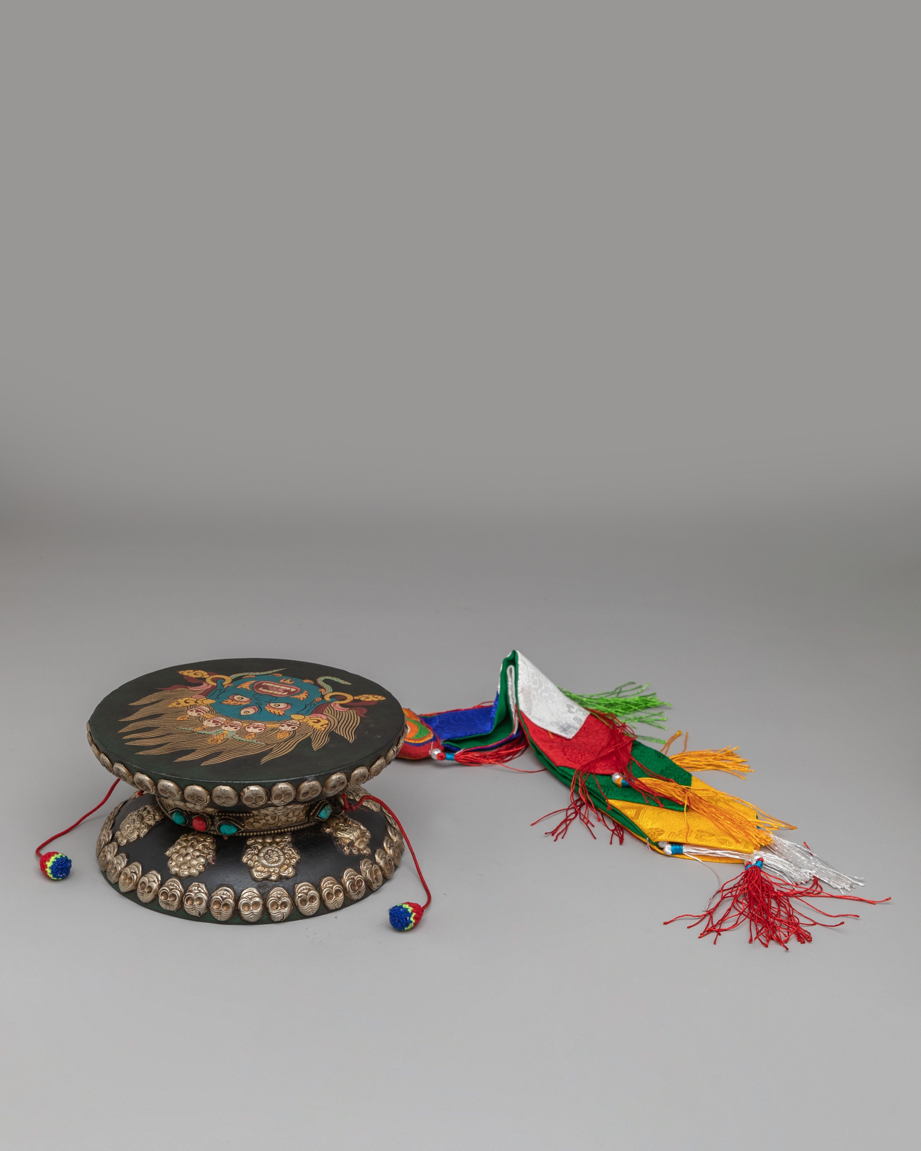 Spiritual Buddhist Damaru | Himalayan Ritual Instrument