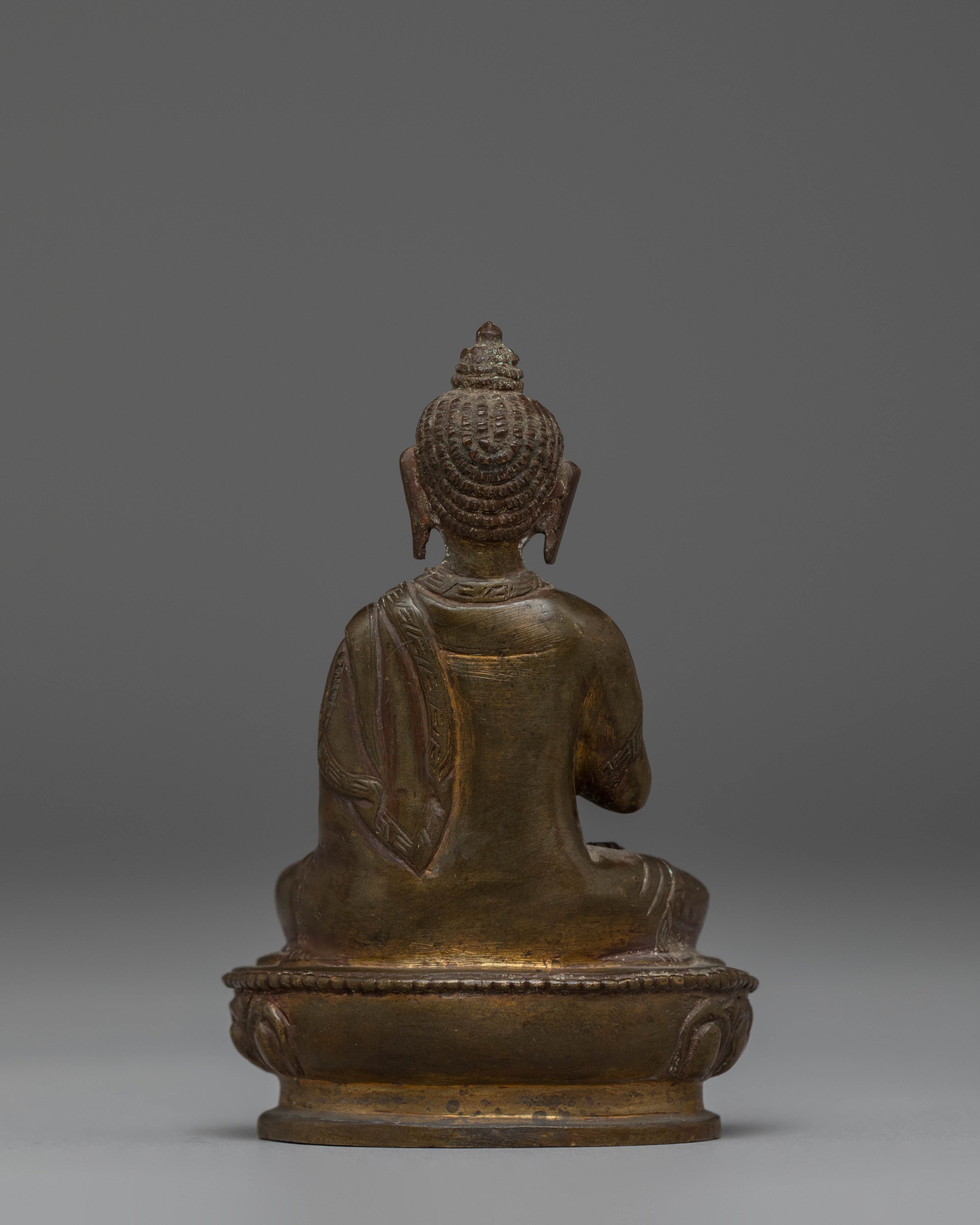 Oxidized Copper Statue of Vairocana | The Cosmic Buddha