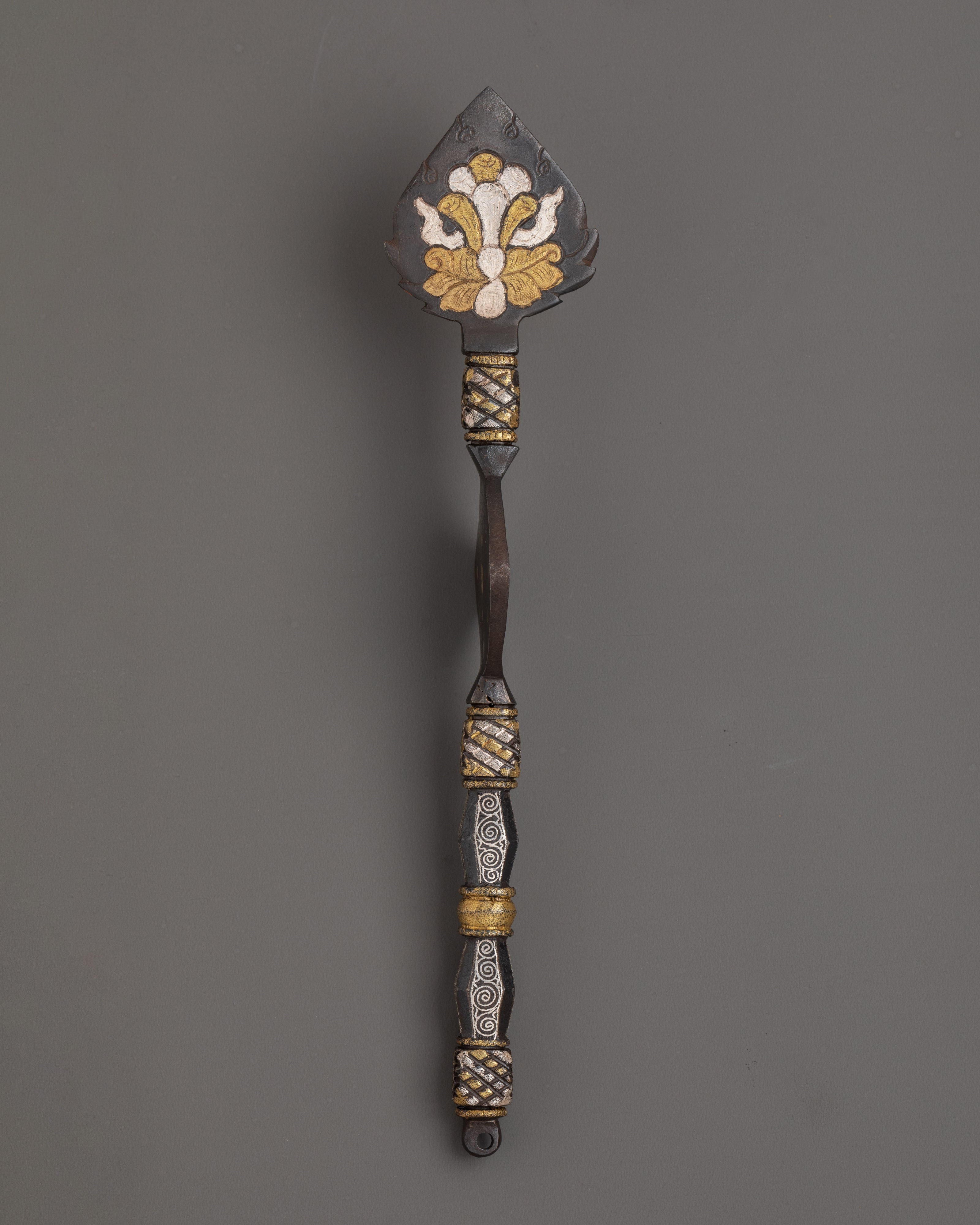 Rinzin Daru Ritual Set with Golden Fish Symbol | Tibetan Buddhist Ritual Offering Tools