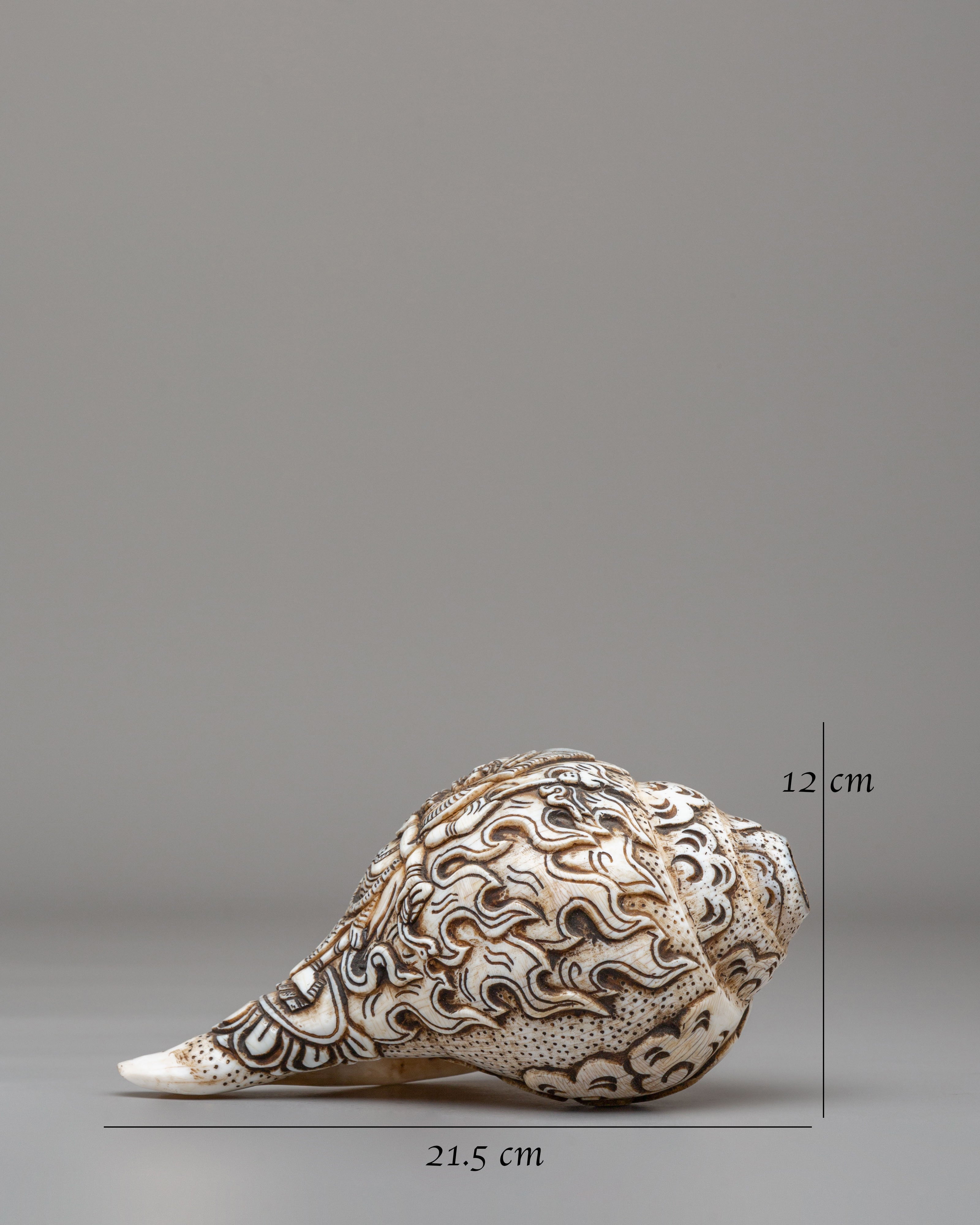 Mahakala Ritual Conch | Sacred Buddhist Ritual Shell