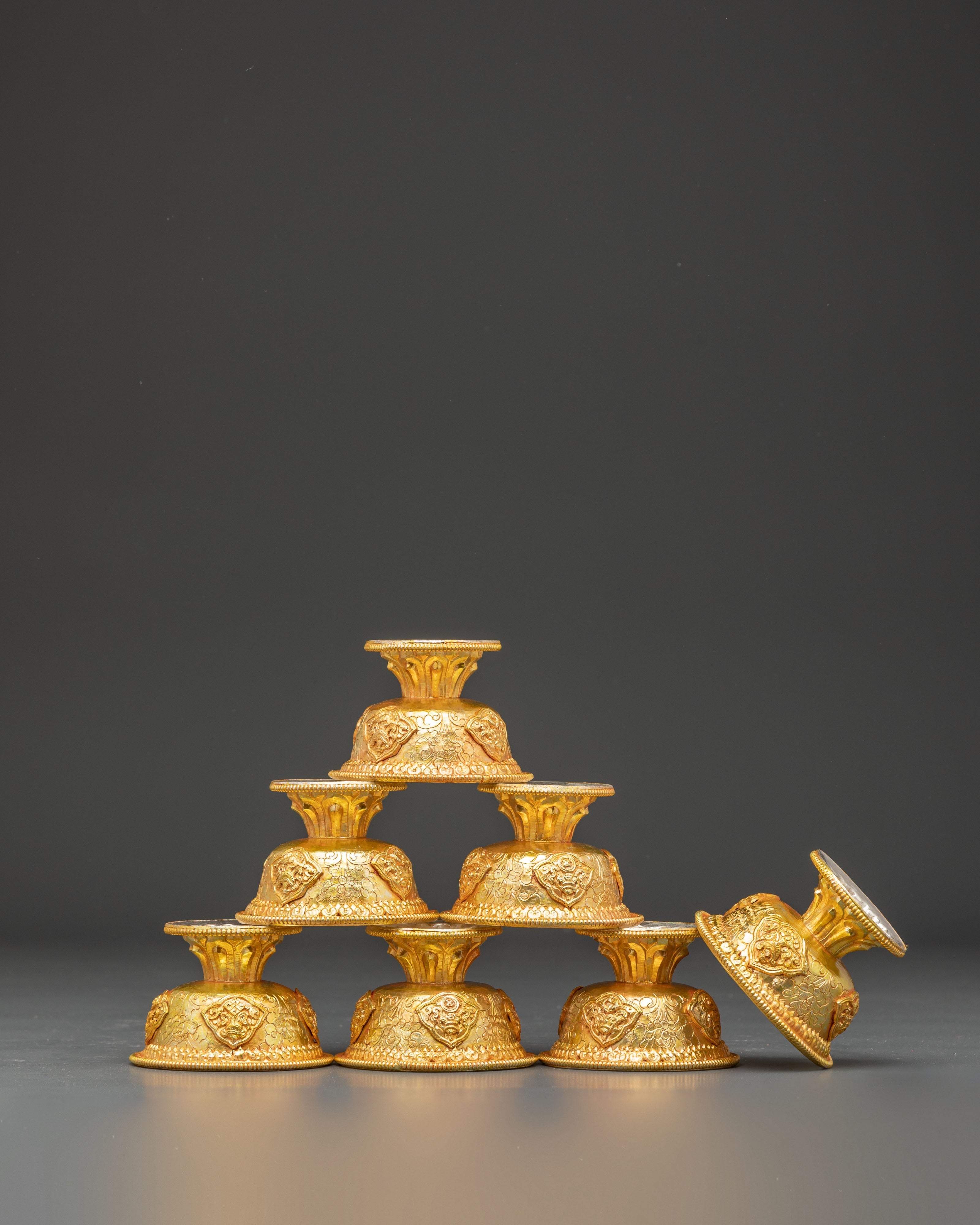 Ritual Offering Bowl Set | Tibetan Buddhist Altar