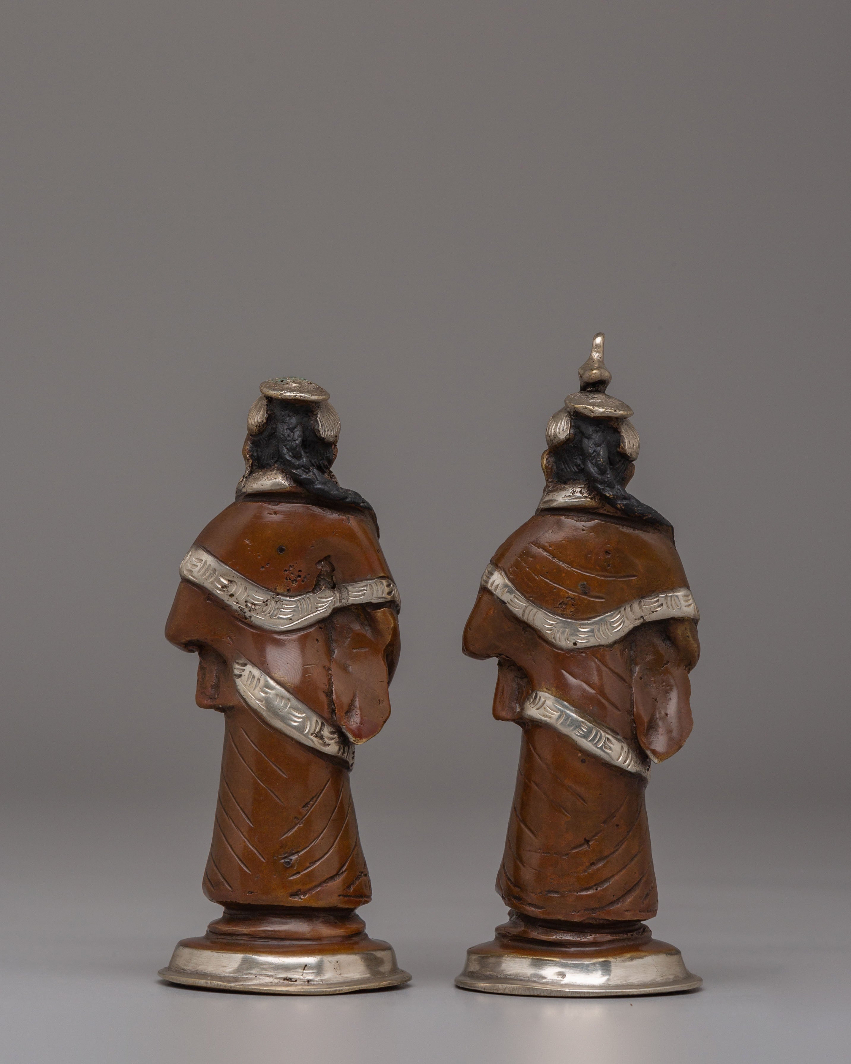 Handcrafted Newar Women Statue Set | Ritual Decor from Nepal