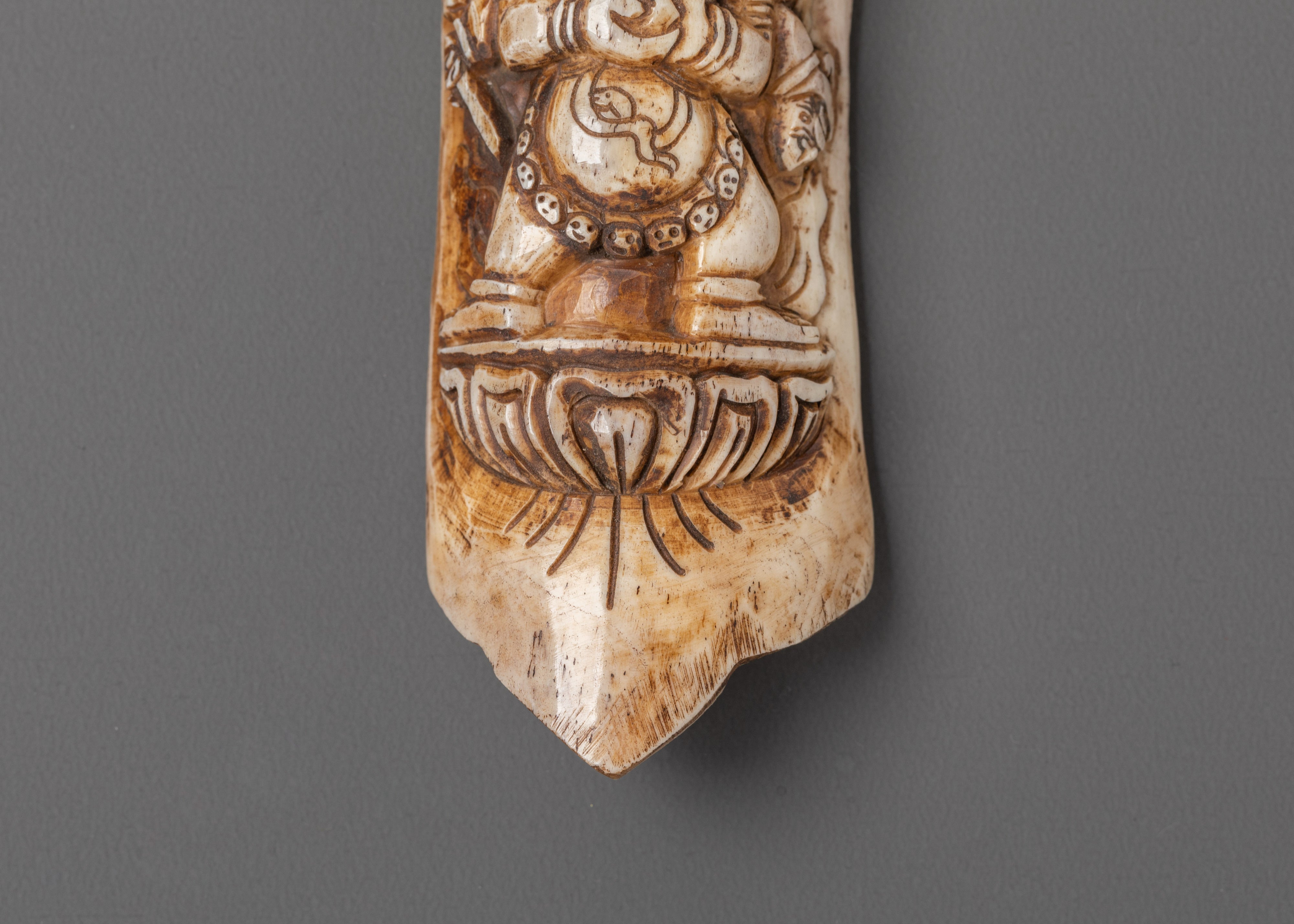 Mahakala Carved Bone for Spiritual Protection