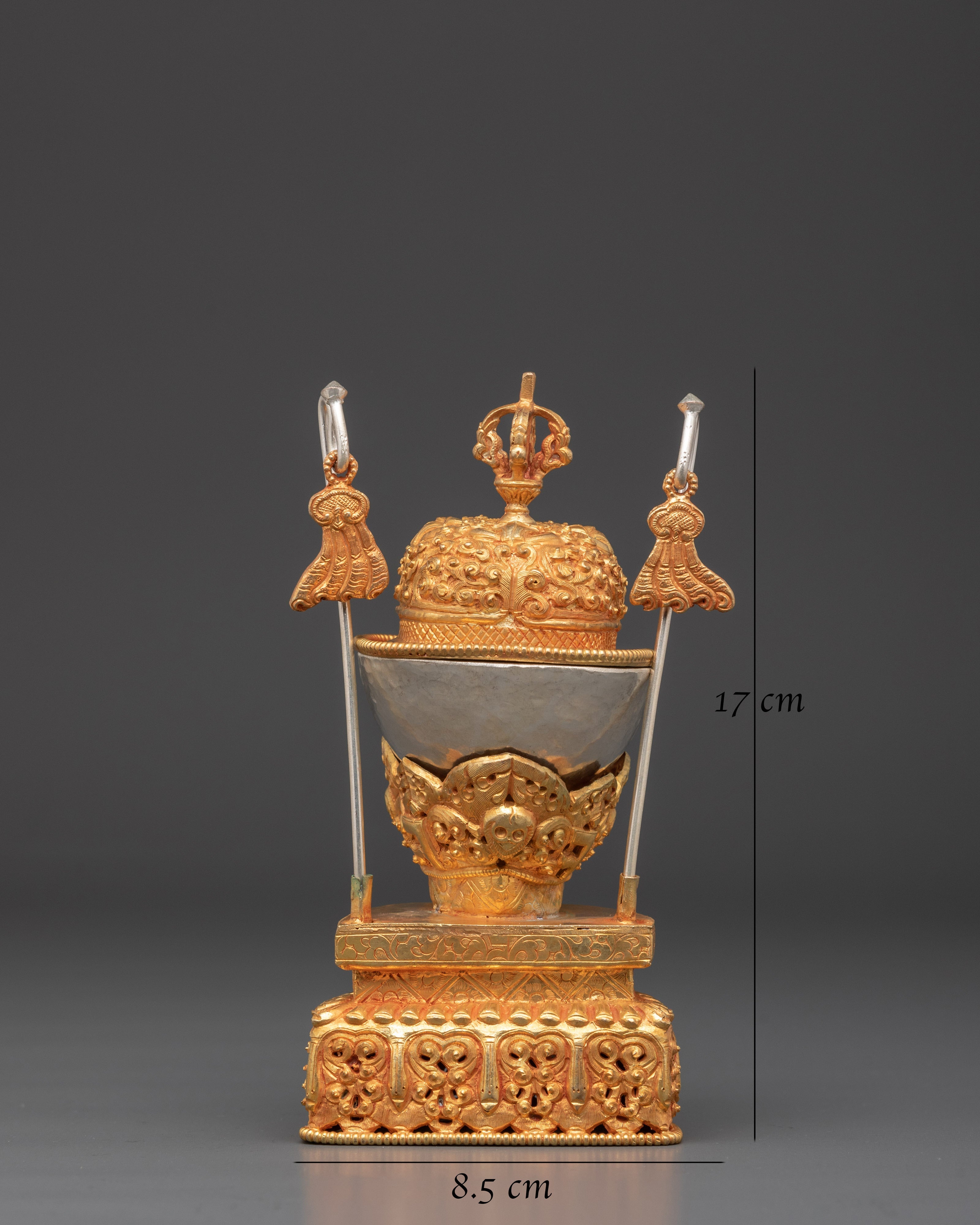 Spiritual Handcrafted Kapala | Buddhist Shrine Decor
