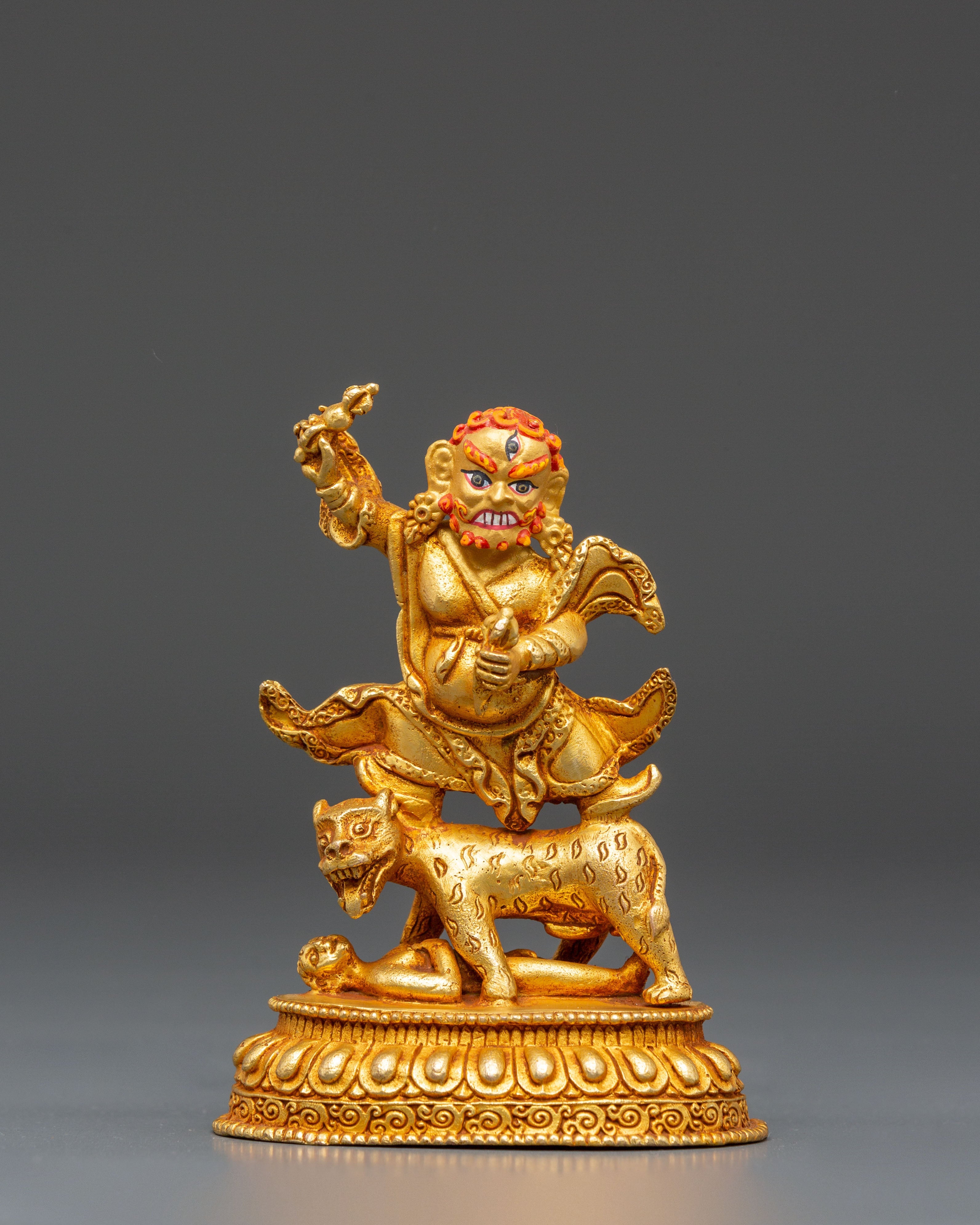 Golden Dorje Drolo Statue | Fierce Protector of the Dharma
