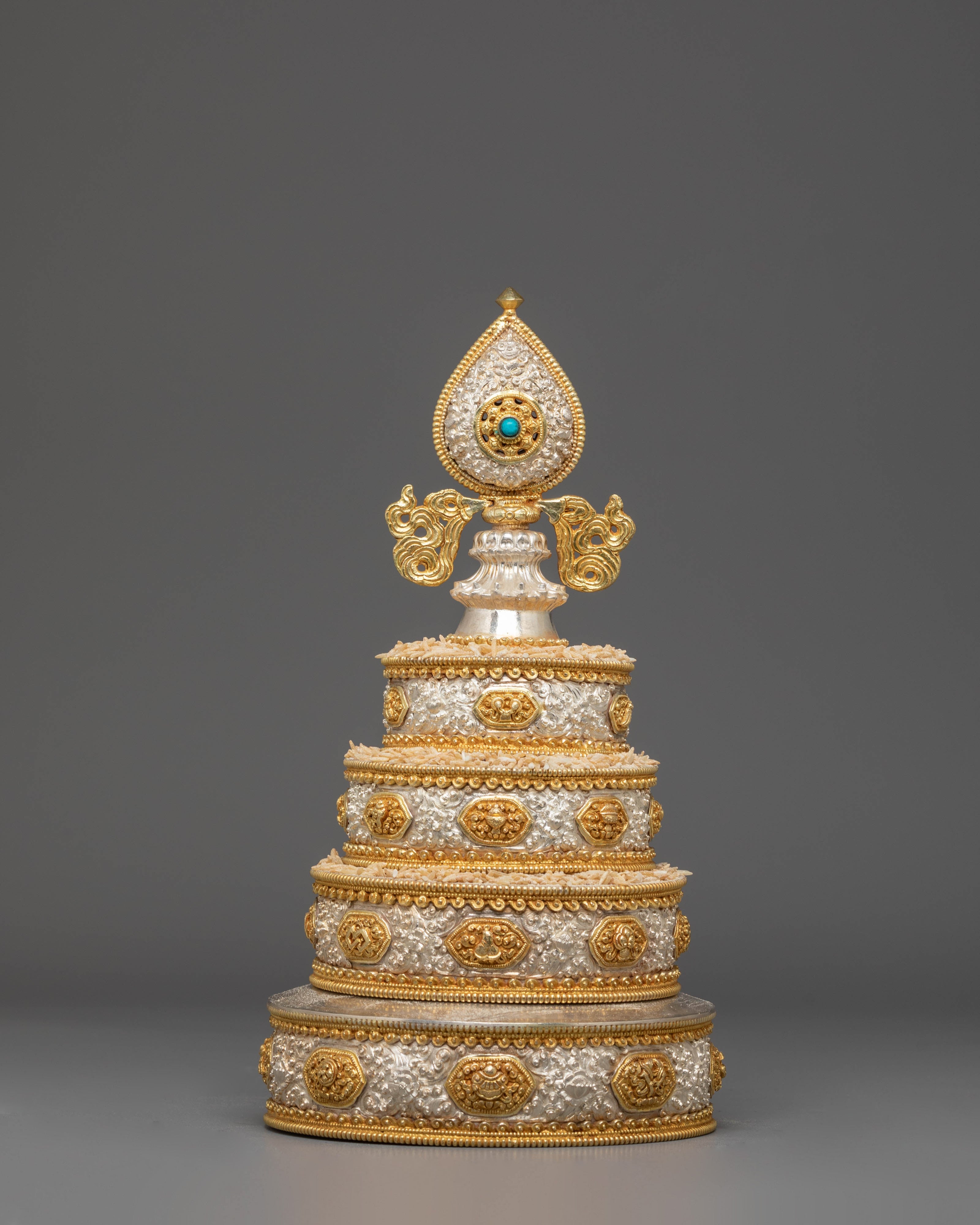 Pure Silver Copper Mandala