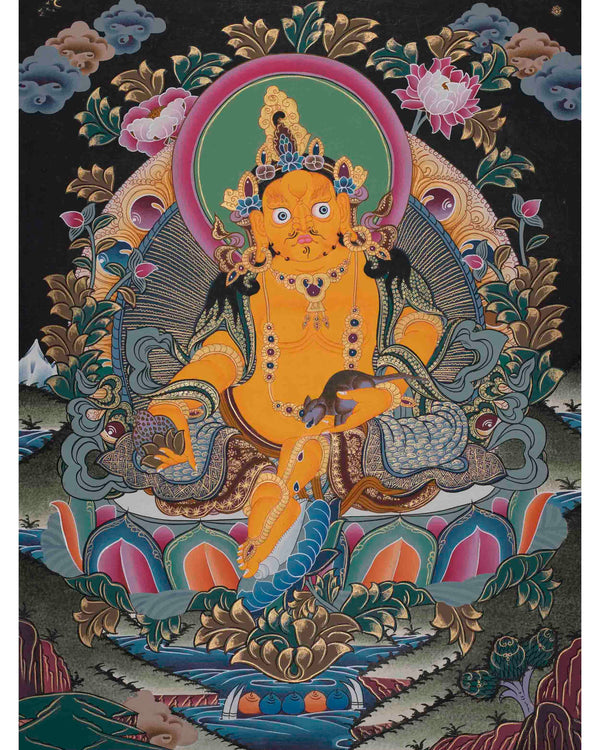 Dzambala Thangka Painting