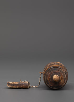 Buffalo Bone Mantra Prayer Wheel | Handcrafted Spinner