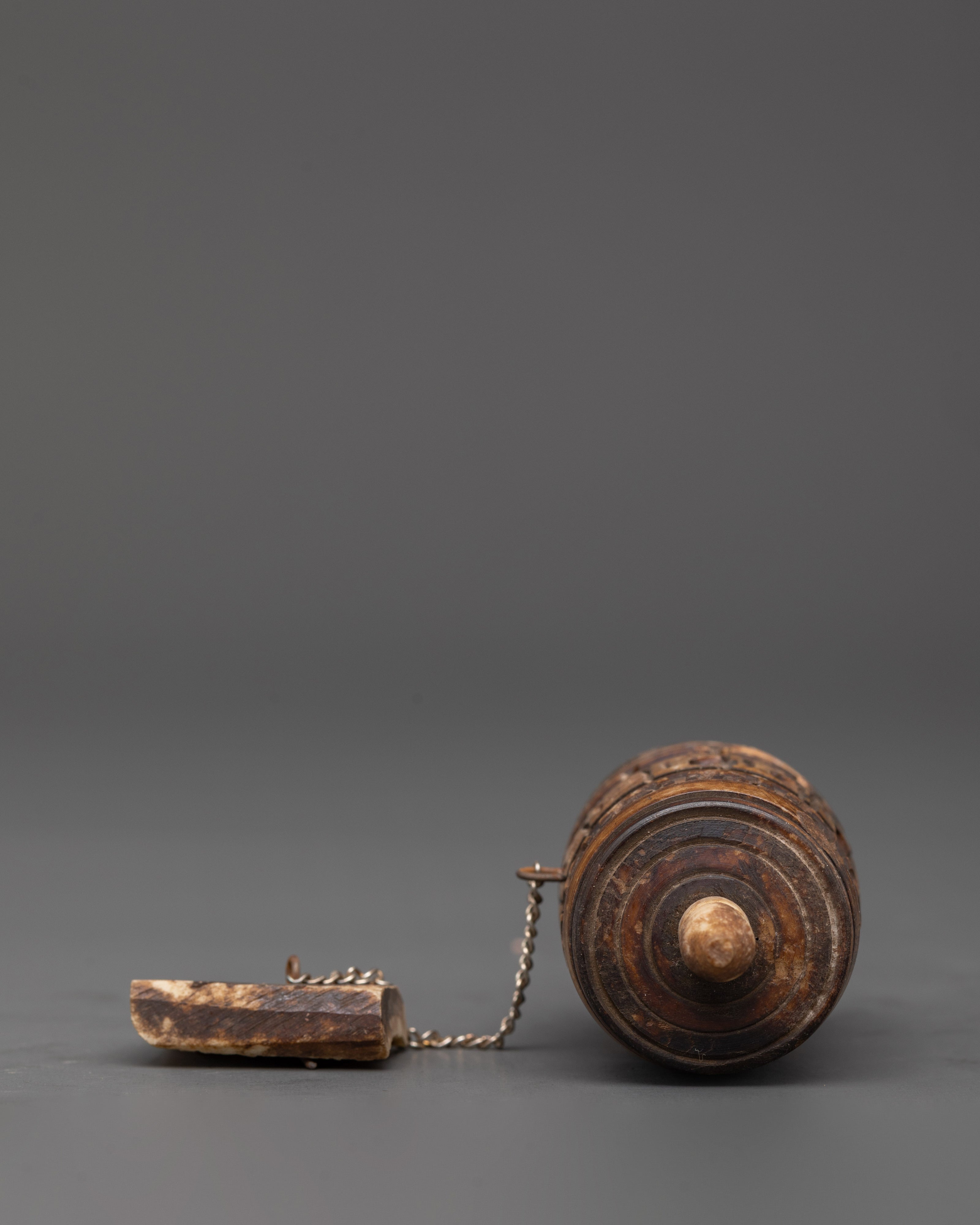 Buffalo Bone Mantra Prayer Wheel | Handcrafted Spinner