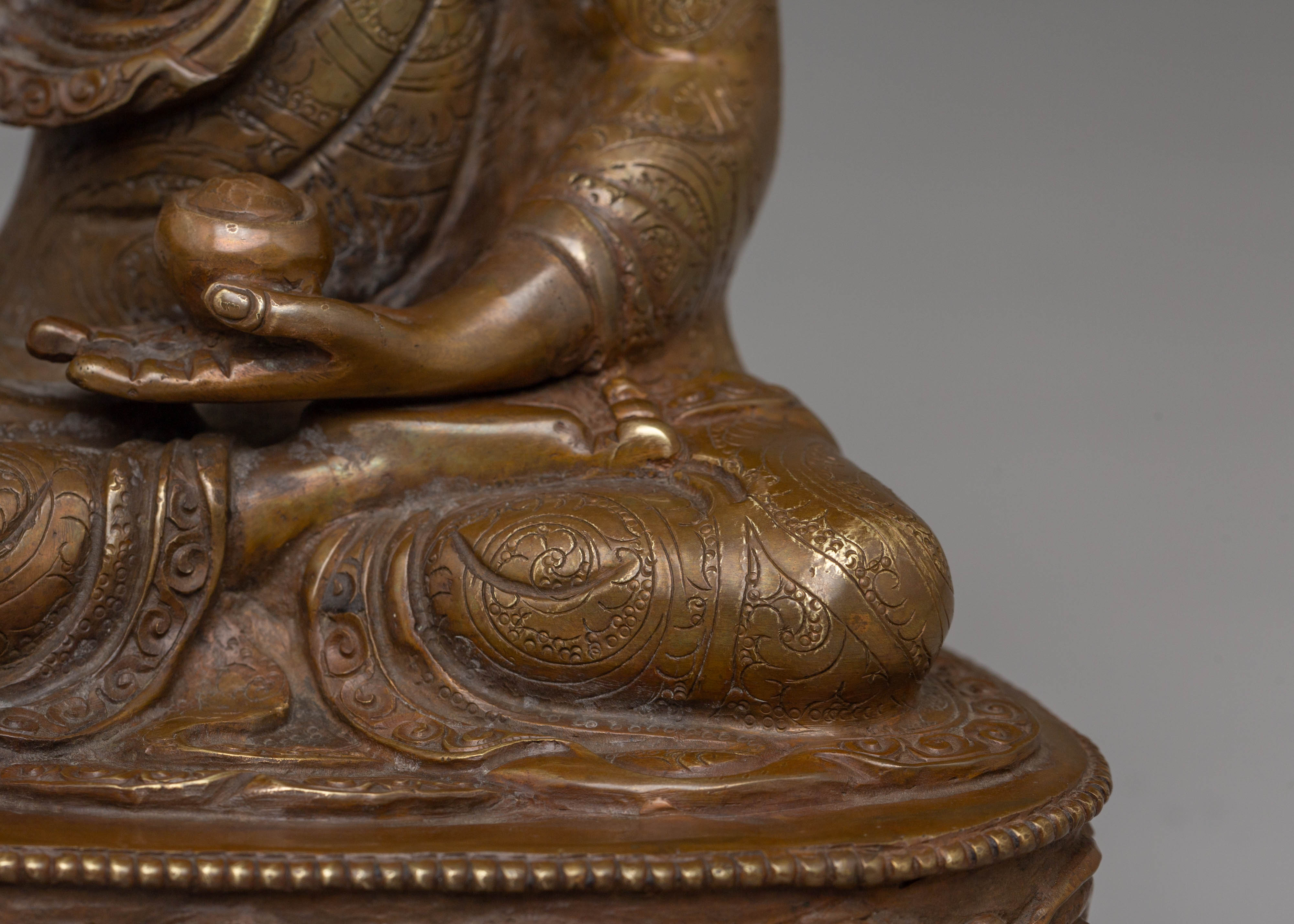 Himalayan Statue of Buddha Shakyamuni | Spiritual Copper Statue