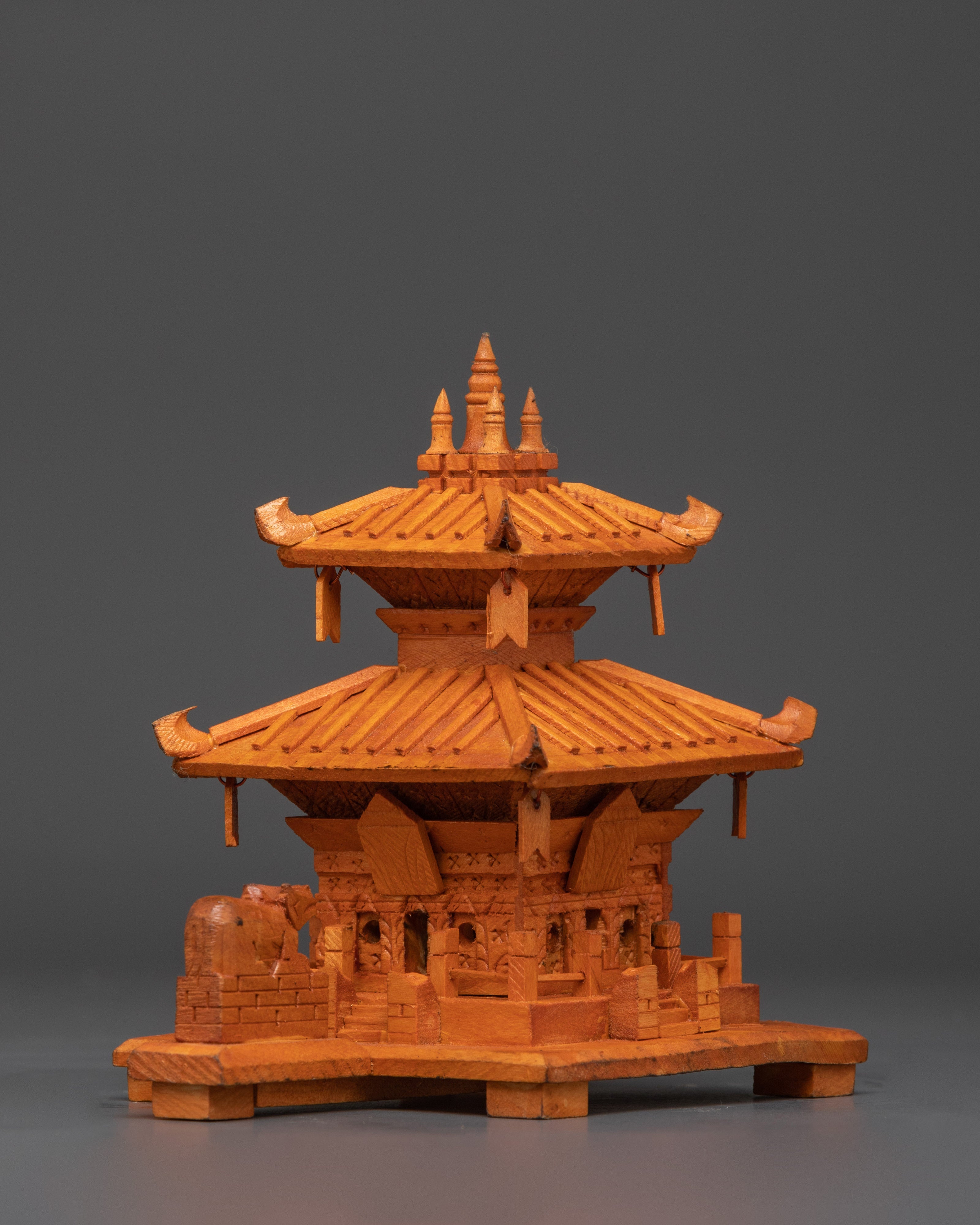 Wooden Buddhist Religious Stupa | For Ritual Use