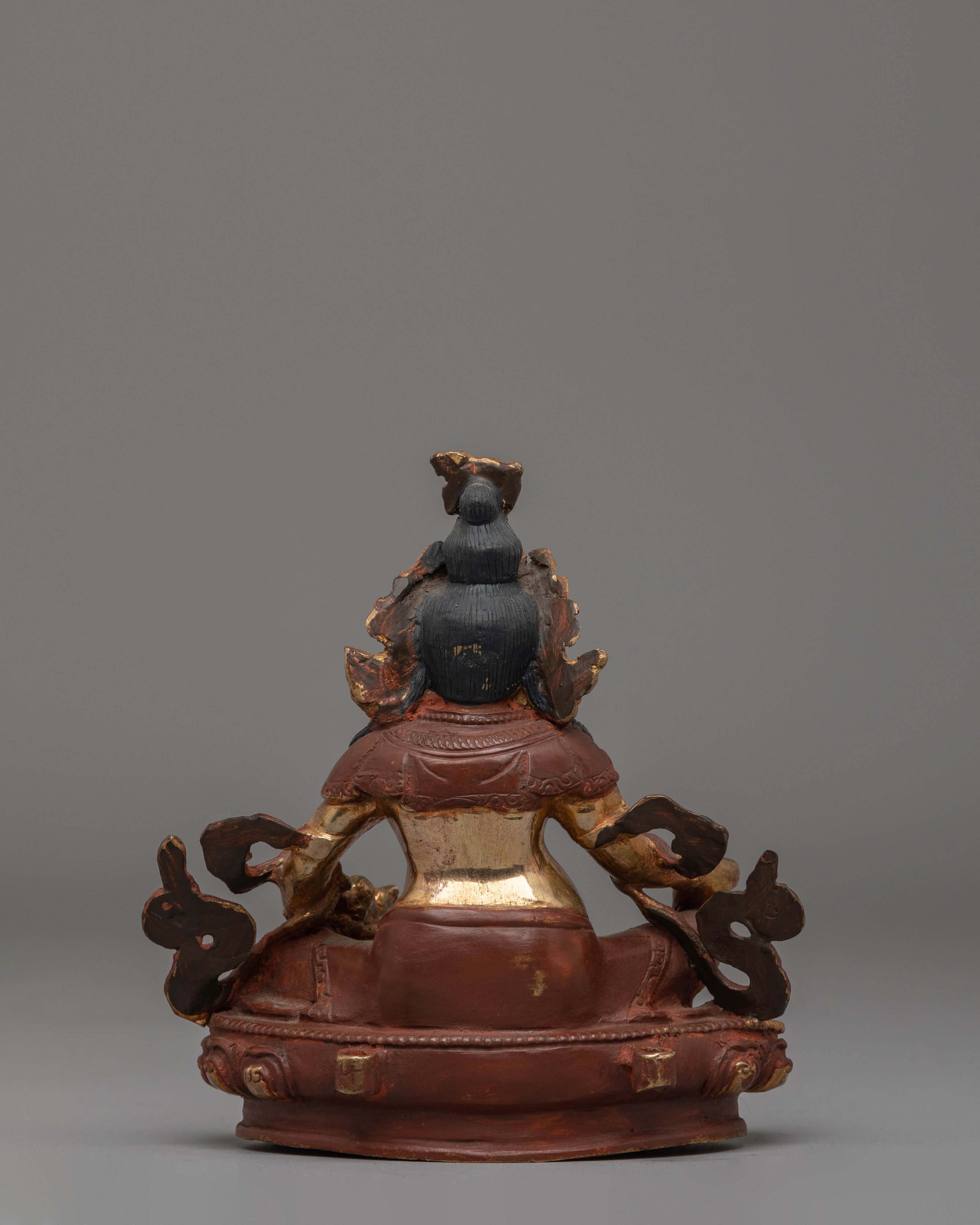 Handcrafted Copper Dzambhala Figurine | Embodiment of Wealth