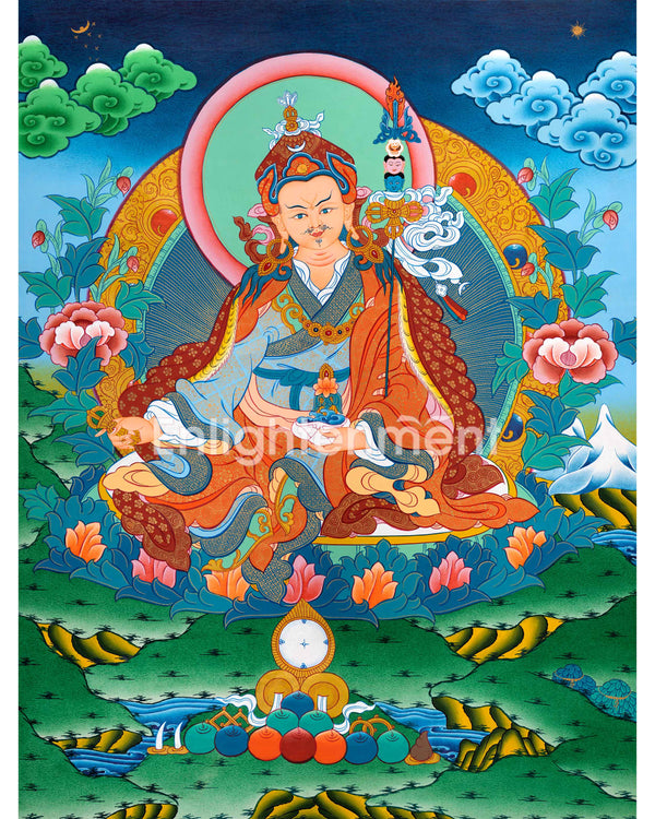 Tibetan Guru Rinpoche Thangka Painting
