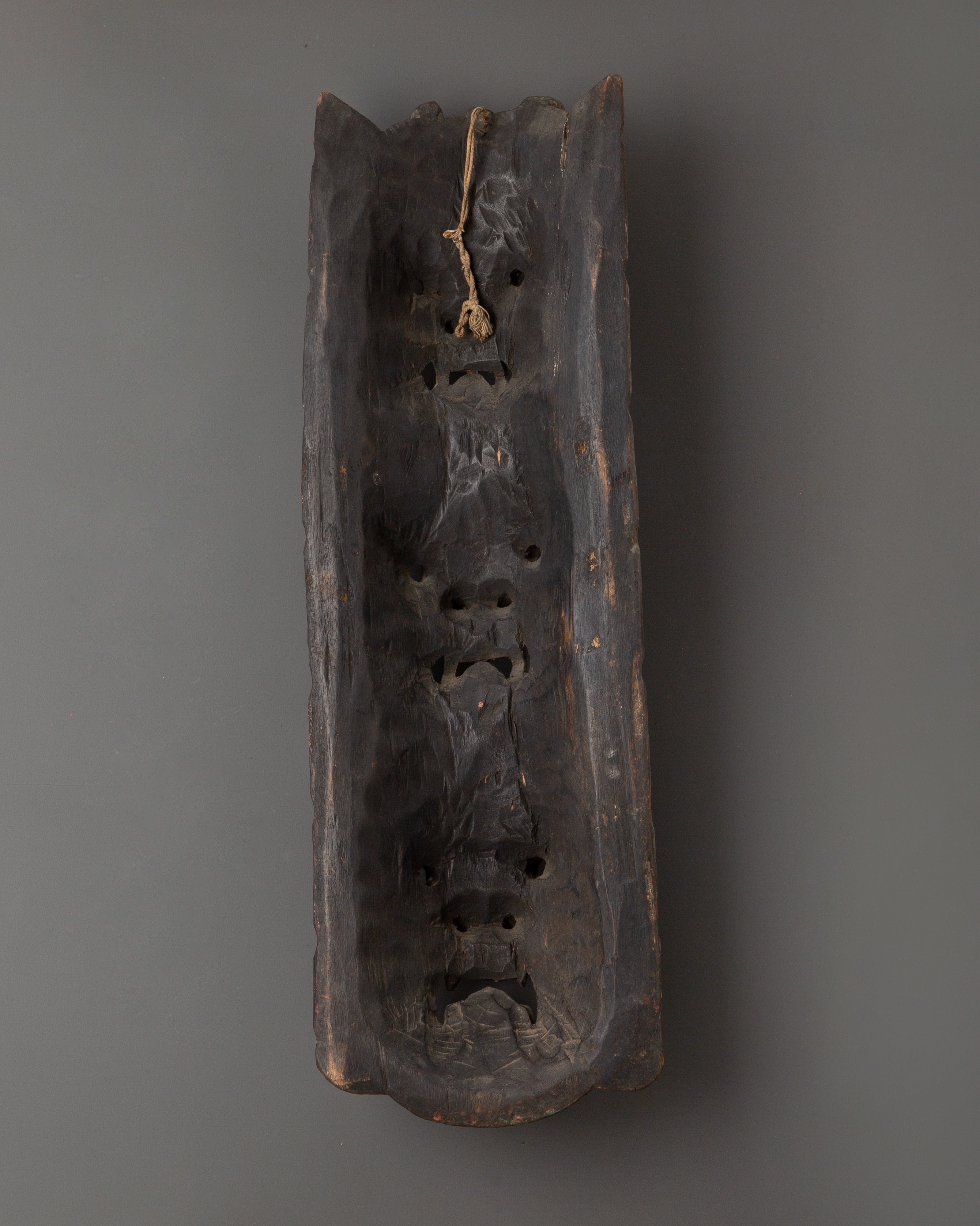 Protector Deity Wall Hanging Decor | Handcarved Tibetan Mask