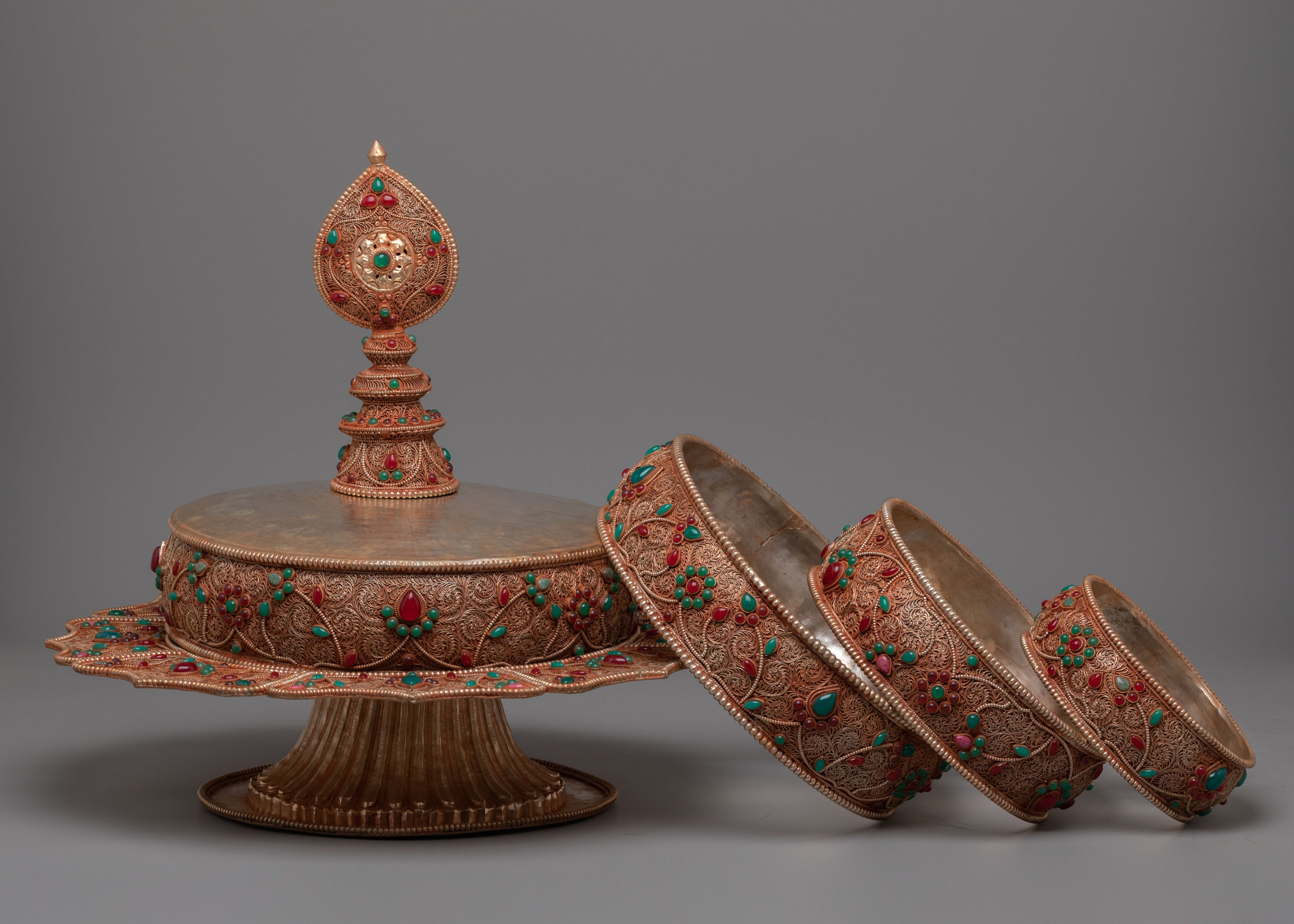 Handcrafted Rice Mandala Offering | Sacred Symbol of Generosity and Enlightened Wisdom