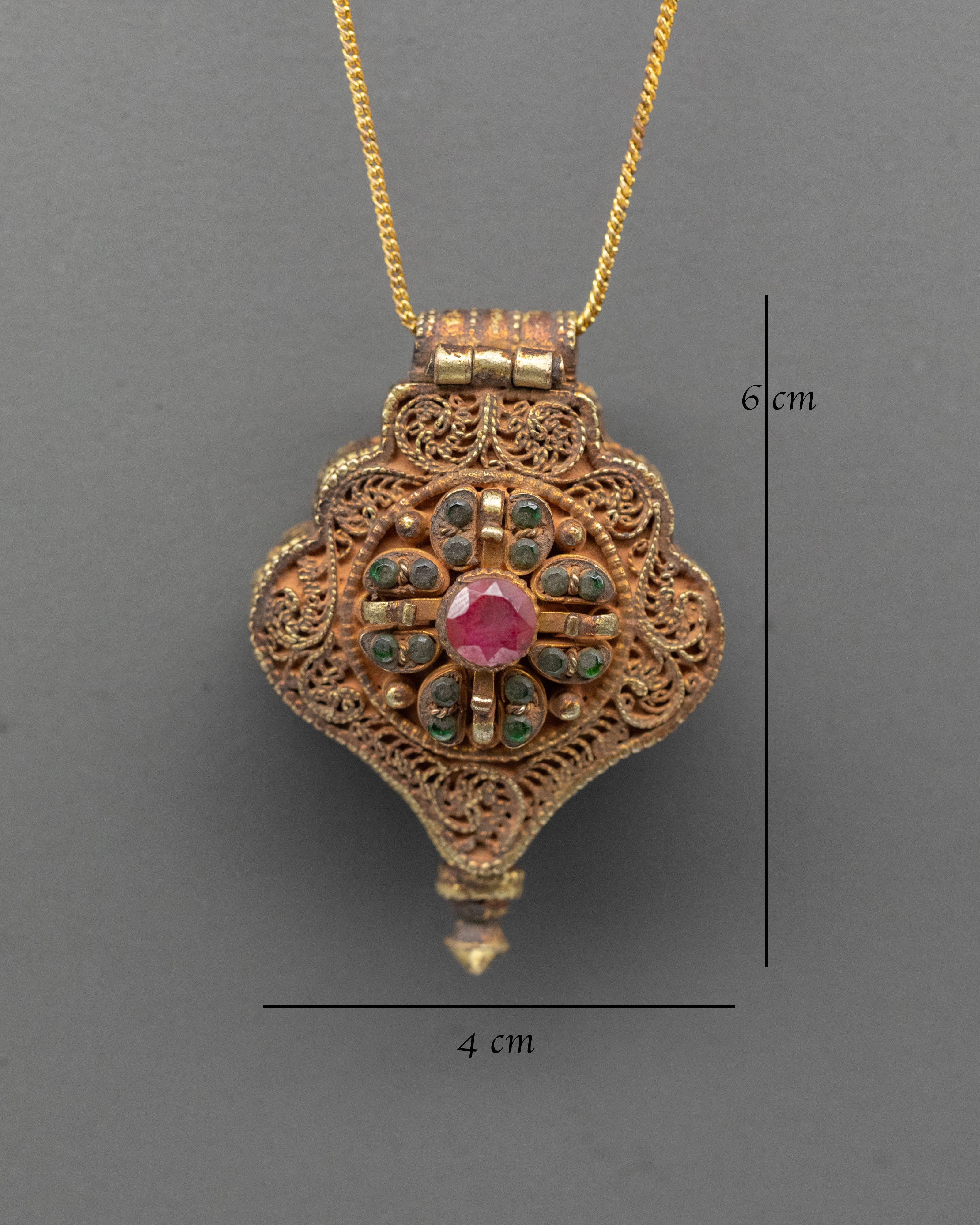 Spiritual Protection Ghau Box Locket | Buddhist Locket