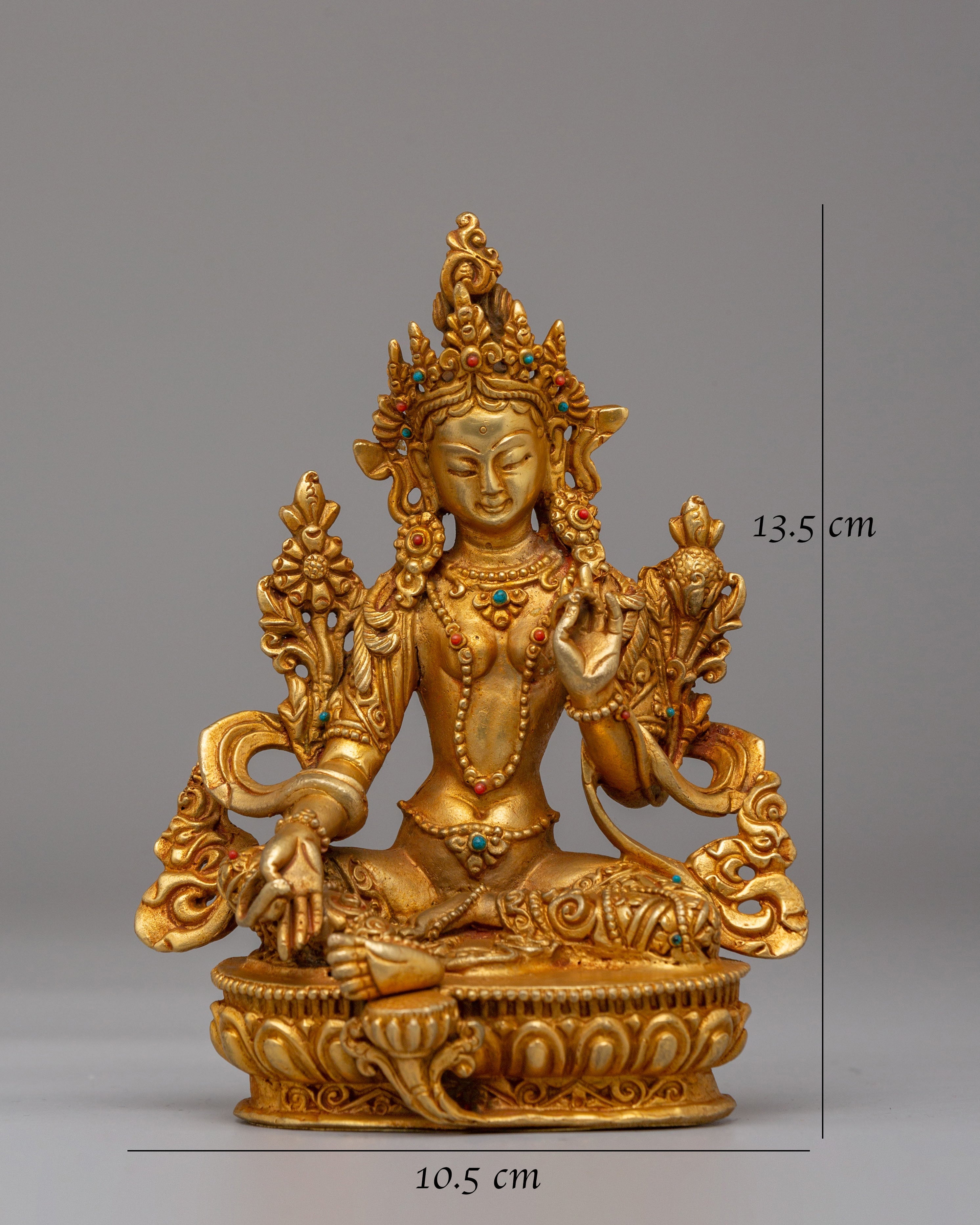 Handcrafted Shyama Tara Deity Statue | Tibetan Spiritual Goddess Artwork