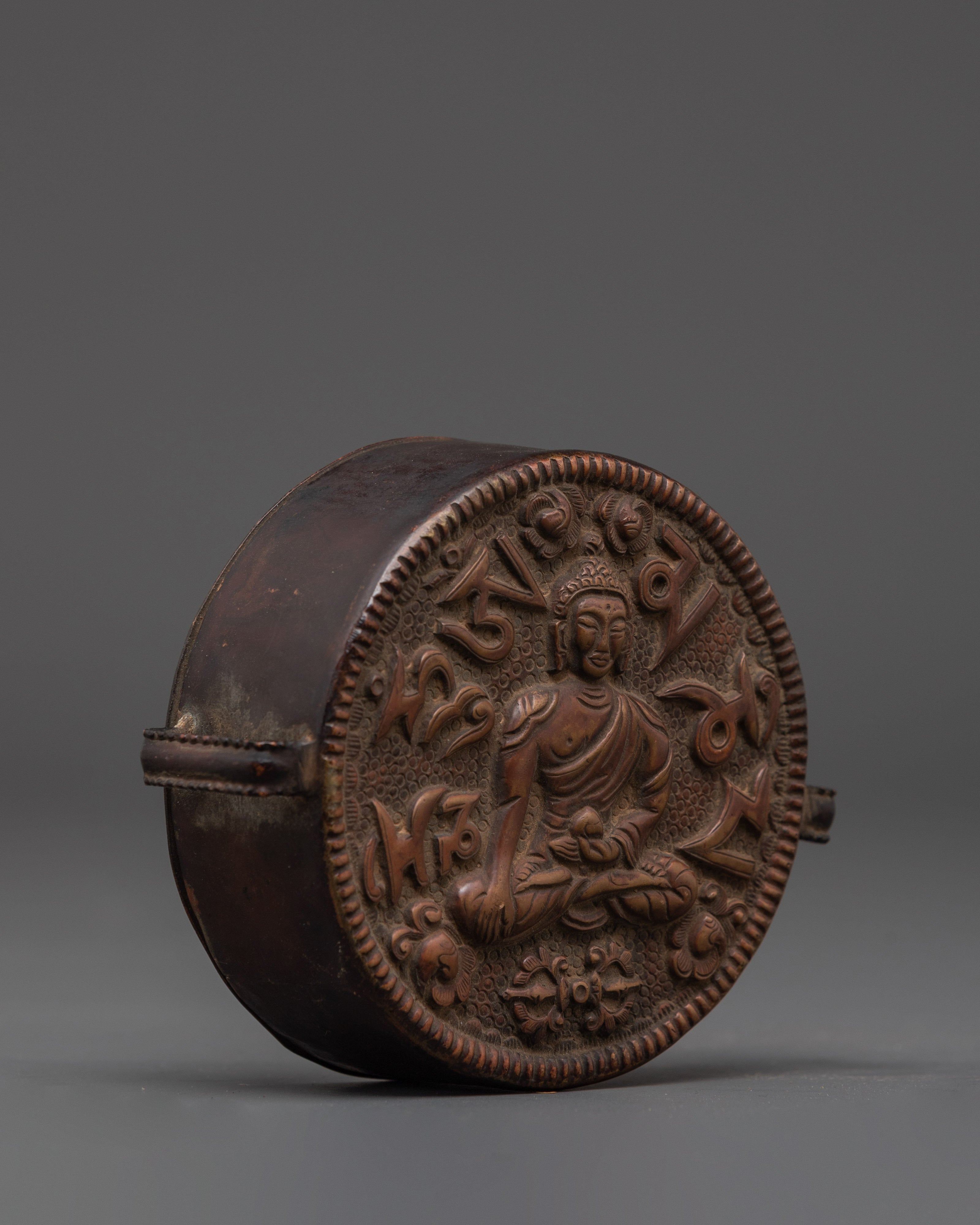Handcrafted Shakyamuni Buddha Ghau Box | Prayer Amulet for Meditation