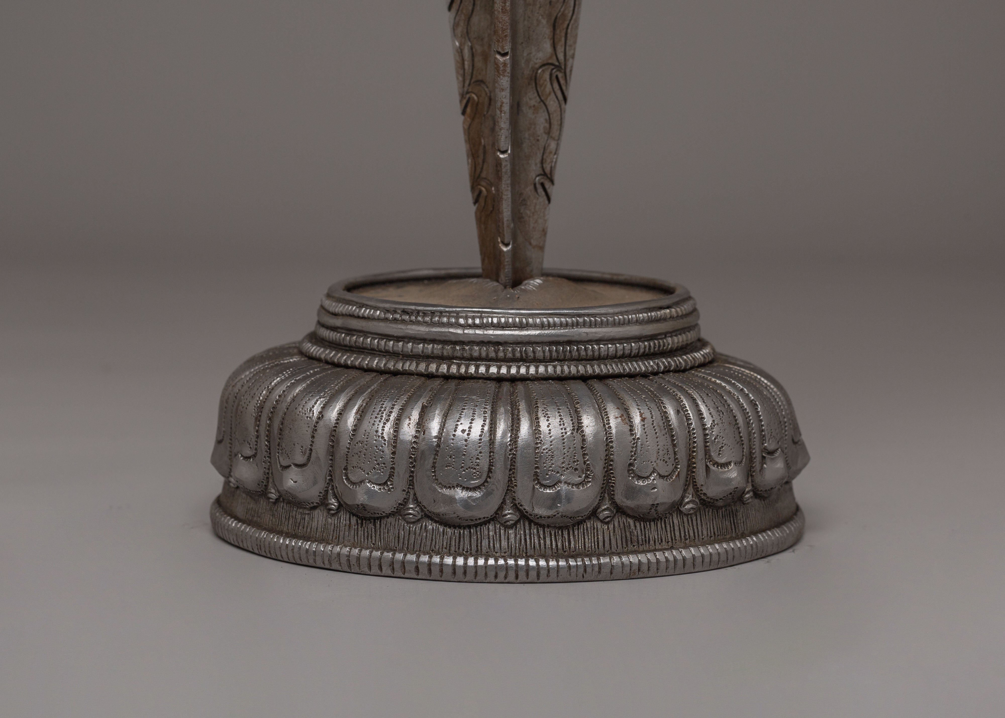 Handcrafted Iron Ritual Phurba | Tibetan Ceremonial Dagger for Protection