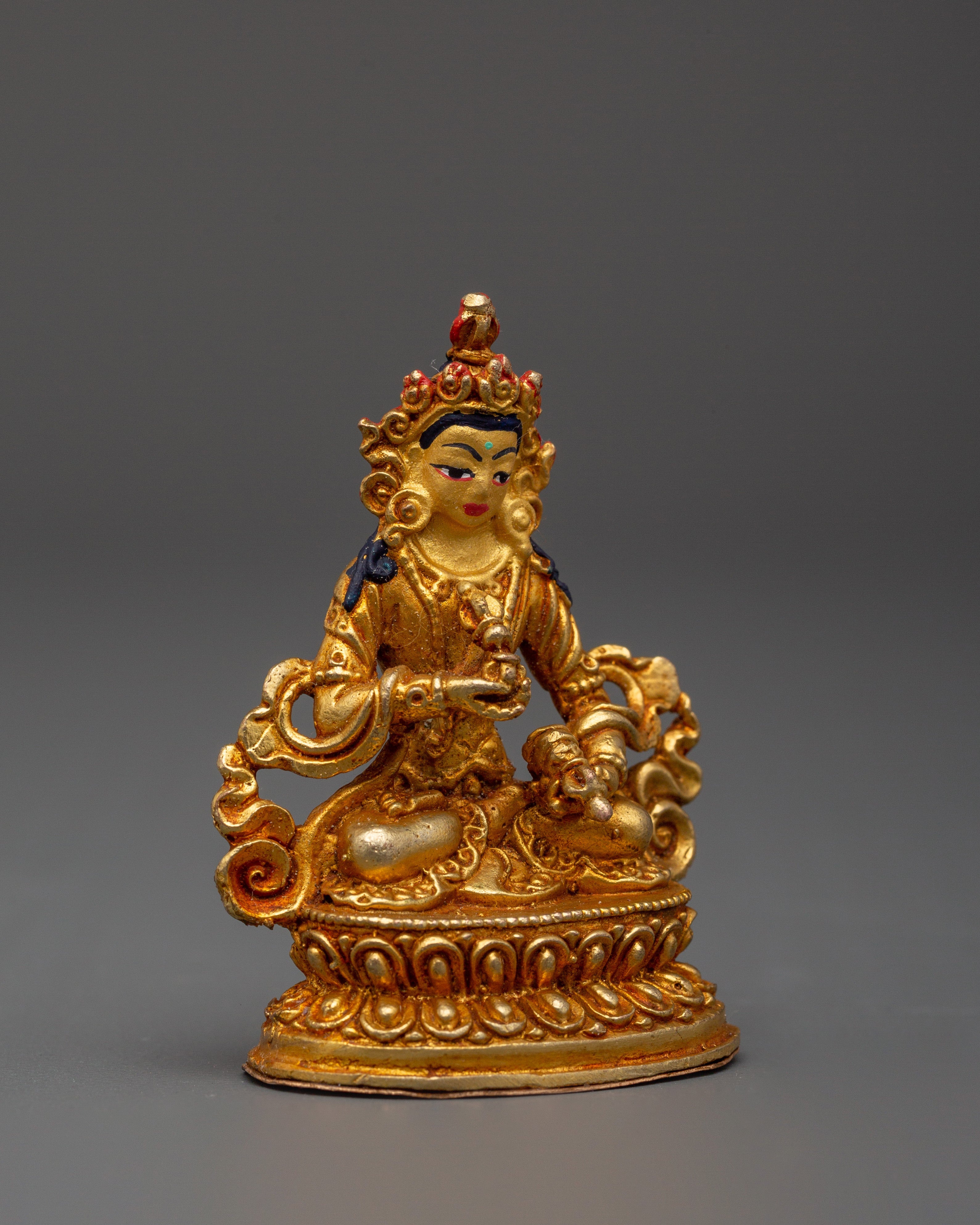 Gold Plated Doje Semba Sculpture | Tibetan Spiritual Art