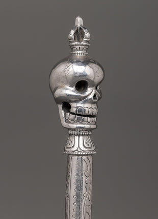 Tibetan Ritual Tool Scepter Khatvanga | Ideal for Rituals and Tantric Rituals