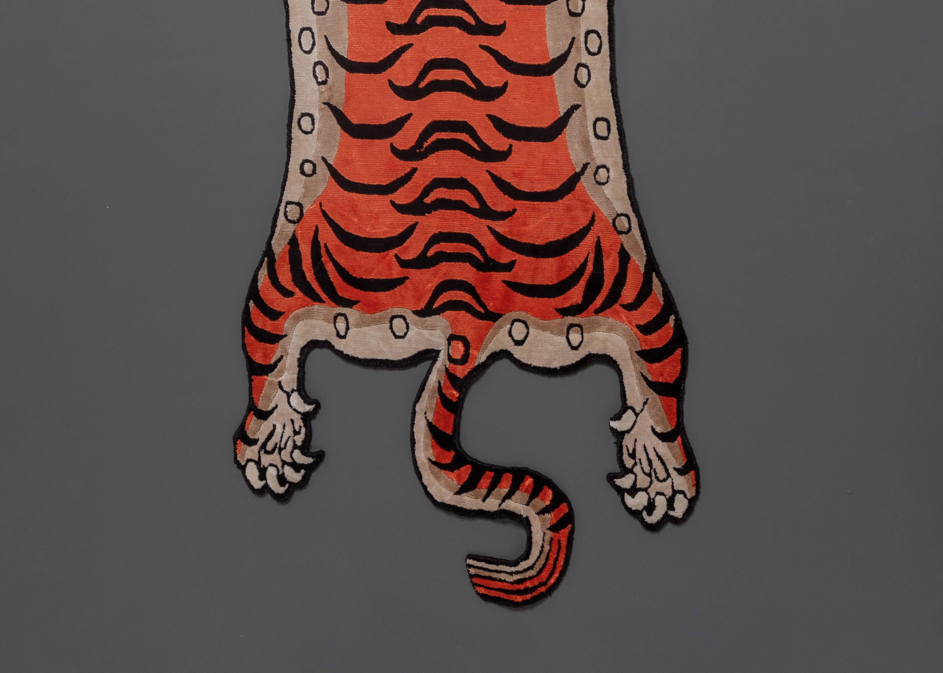 Tiger Skin Knotted Rug | Stylish Handcrafted Home Decor
