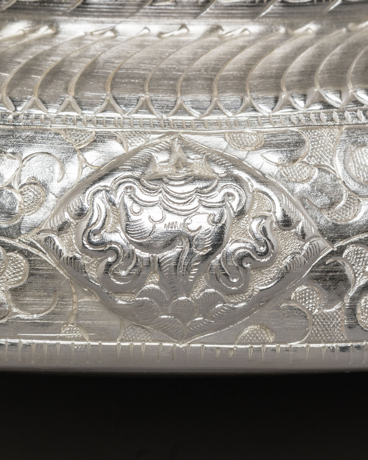 Buddhist Urli Bowl | Elegant Decorative Vessel with Vishva Vajra Design