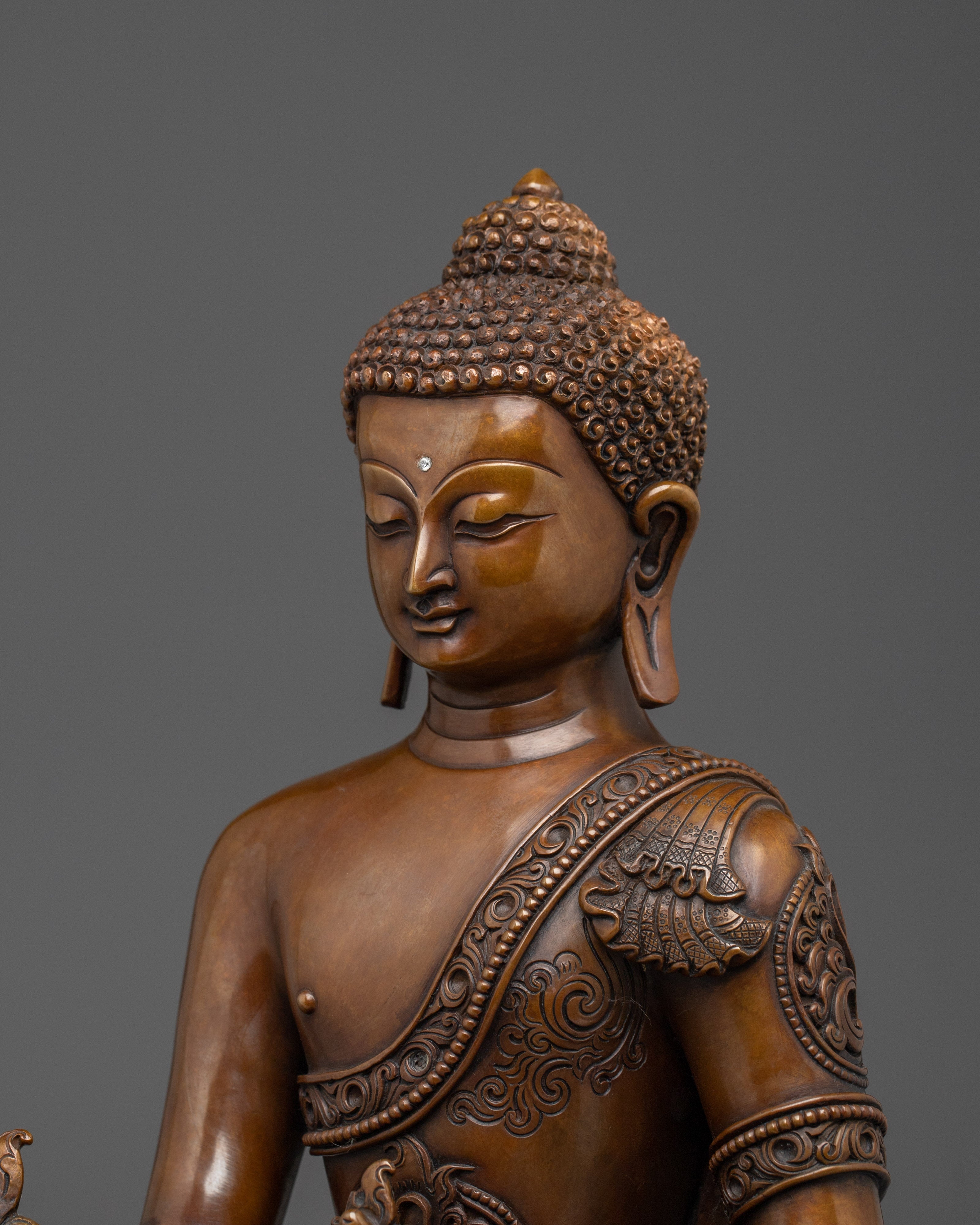 Longevity Medicine Buddha Sculpture | Bhaisajyaguru Statue