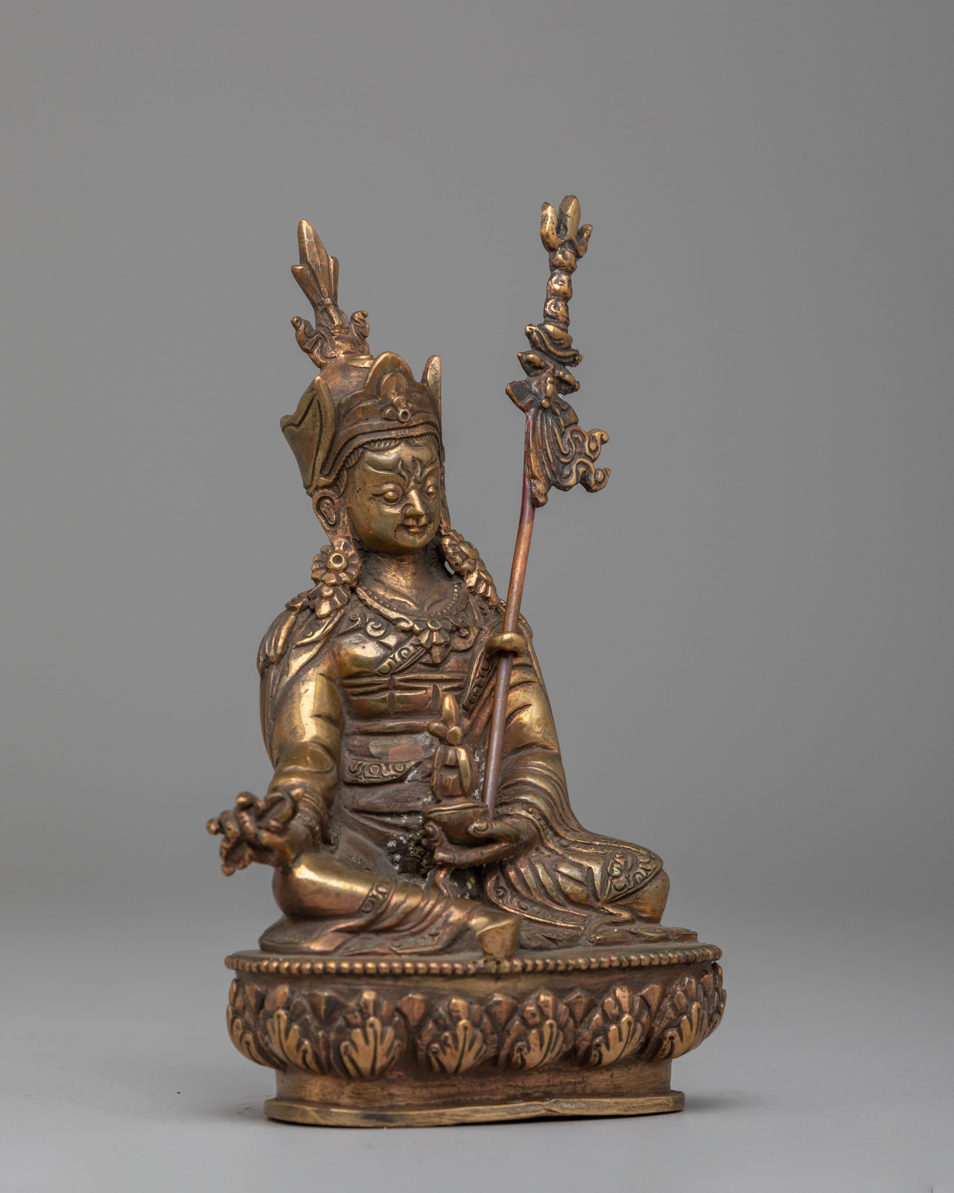 Padmasambhava Altar Statue | Handcrafted Tibetan Buddhist Artwork