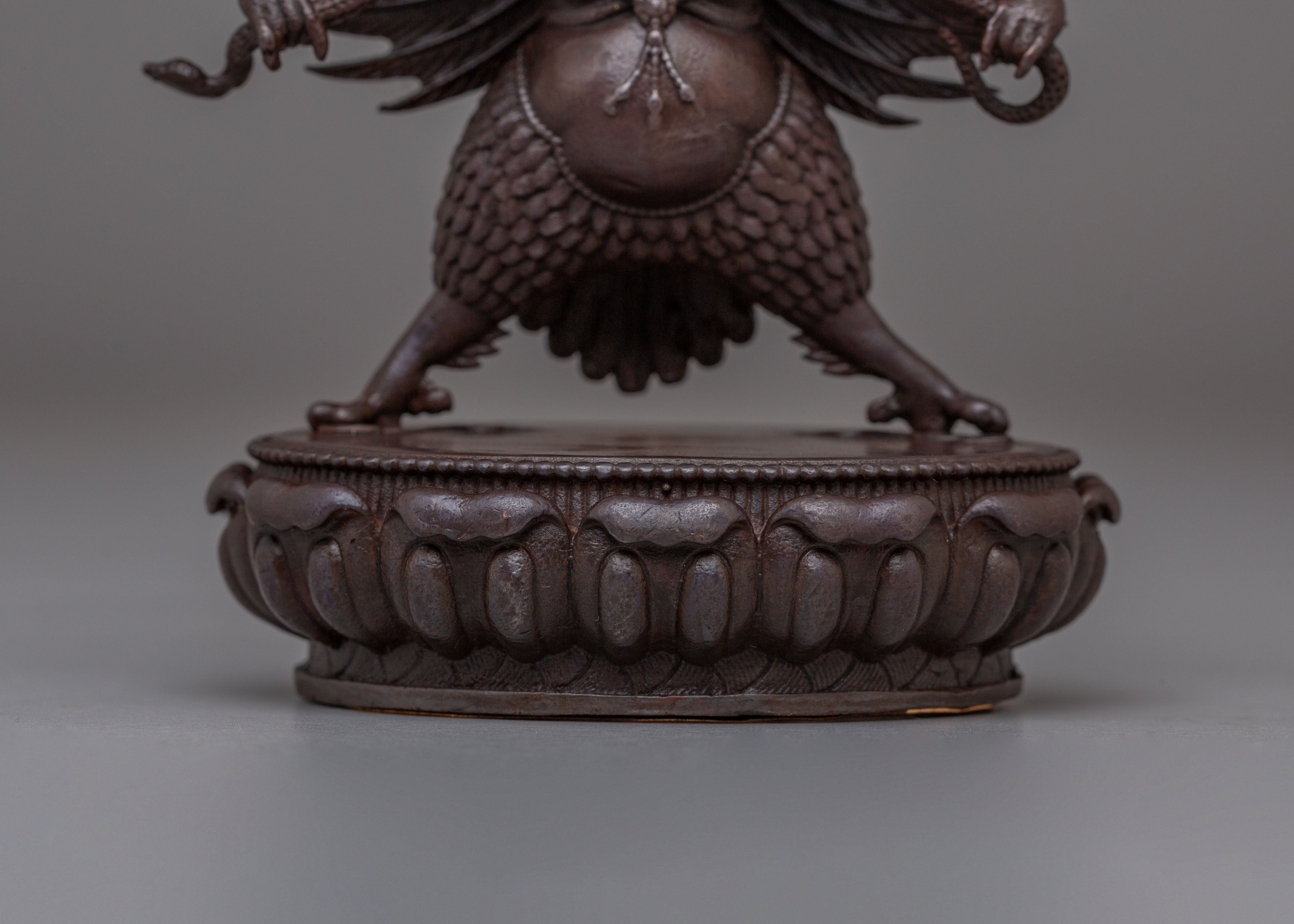 Garuda Buddhist Statue | Fierce Protector Deity Figurine