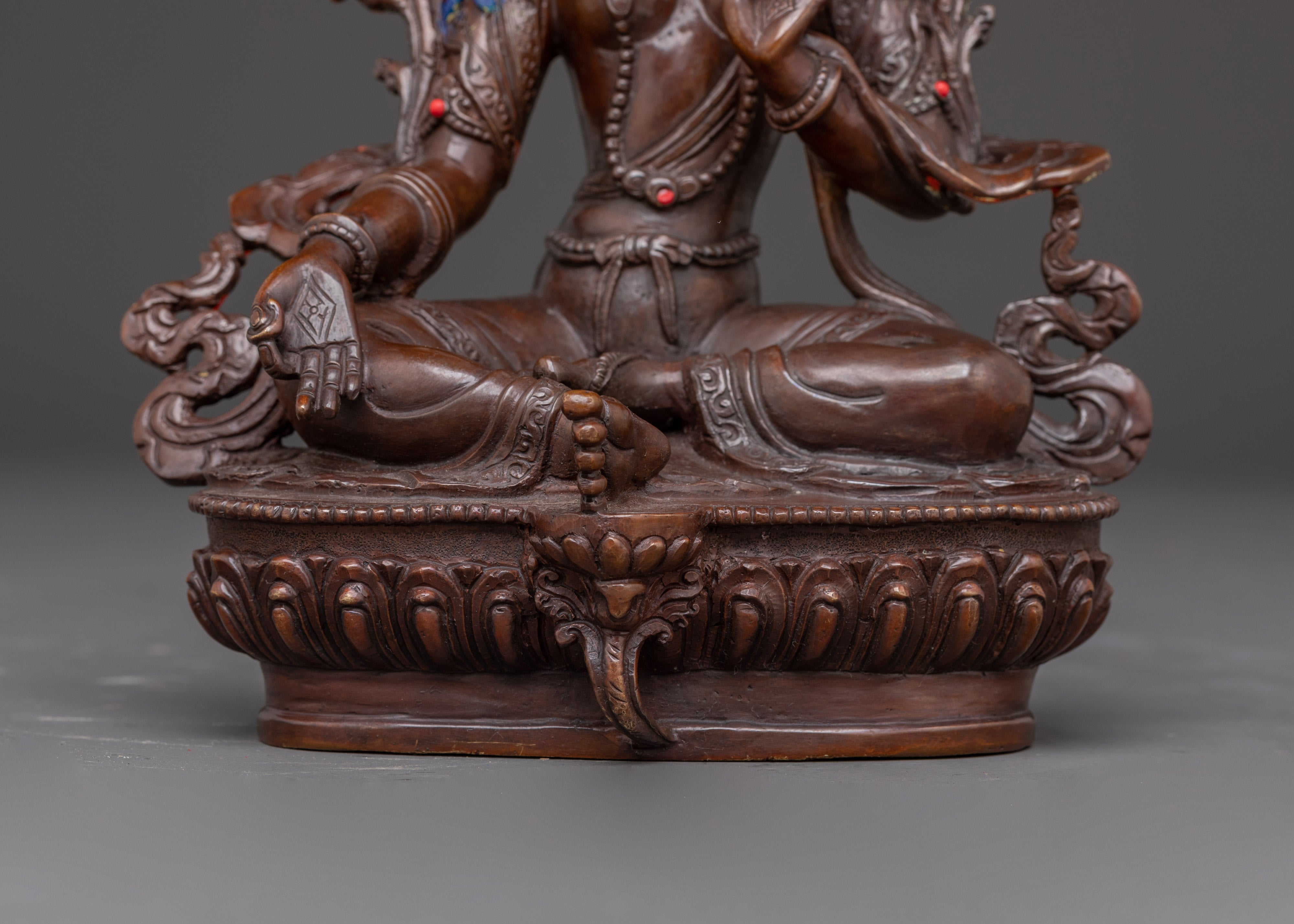 Handmade Mother Green Tara (Shyama Tara) Statue | Spiritual Decor