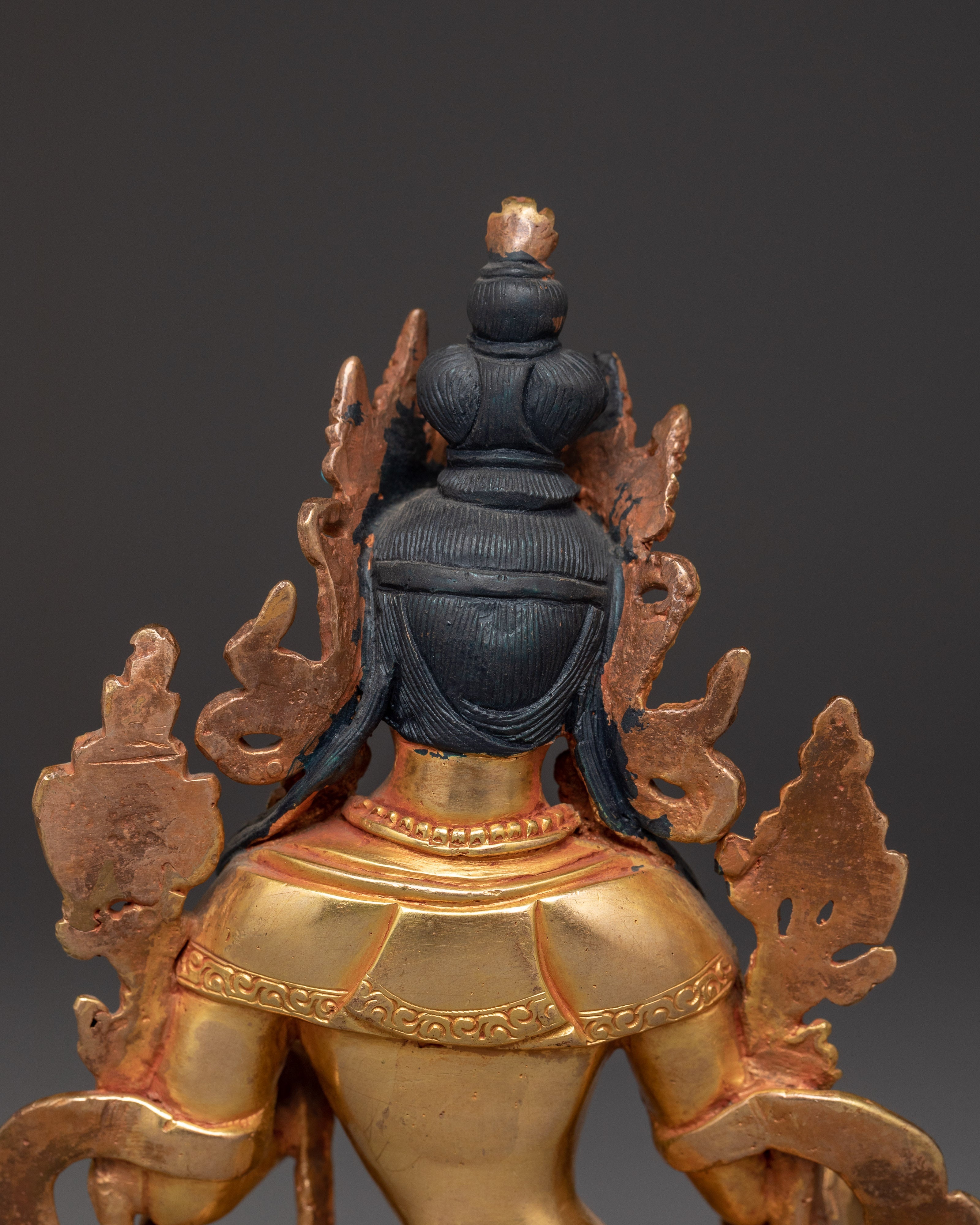 Handmade Buddhist Statue of White Tara | Symbol of Compassion and Long Life
